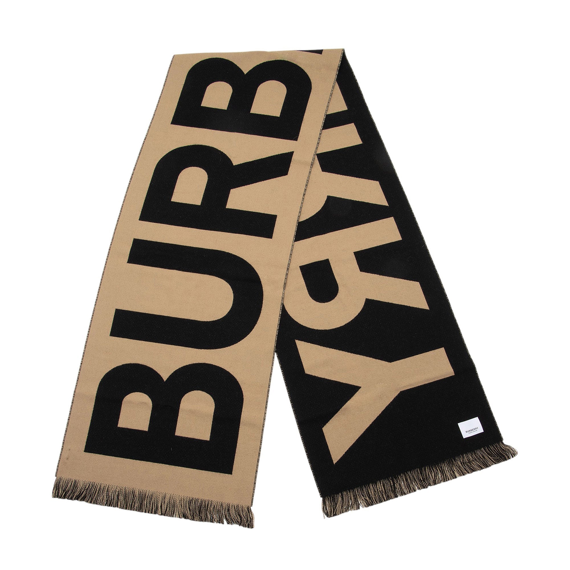 Burberry Wool Logo Scarf (SHF-aZ4SxY)