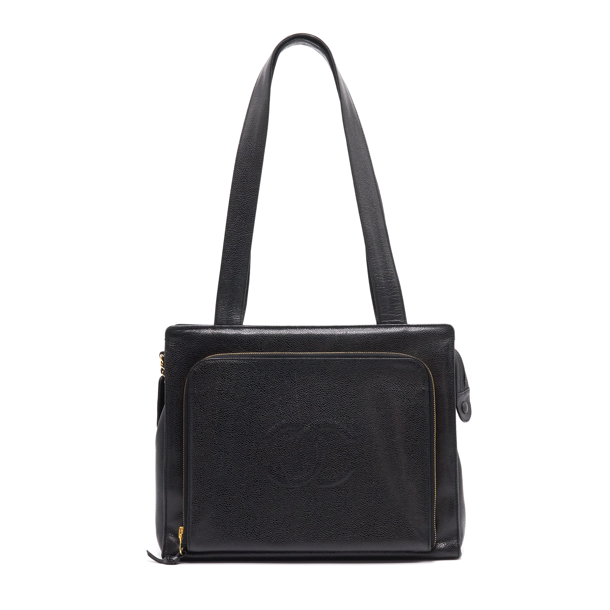 Chanel Cavier Shoulder Bag Black GHW