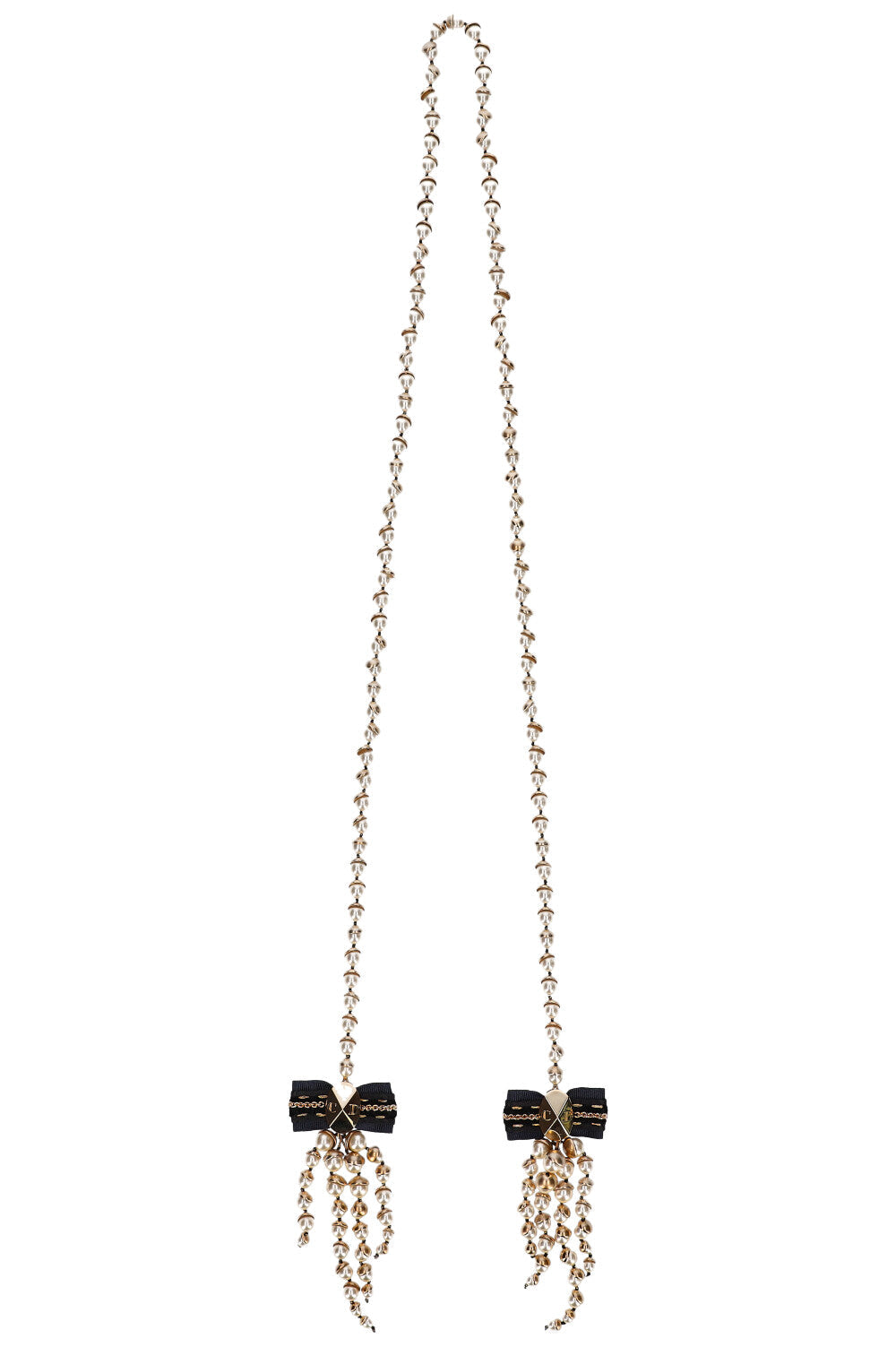 CHRISTIAN DIOR Mise en Dior Necklace Pearls and Bows