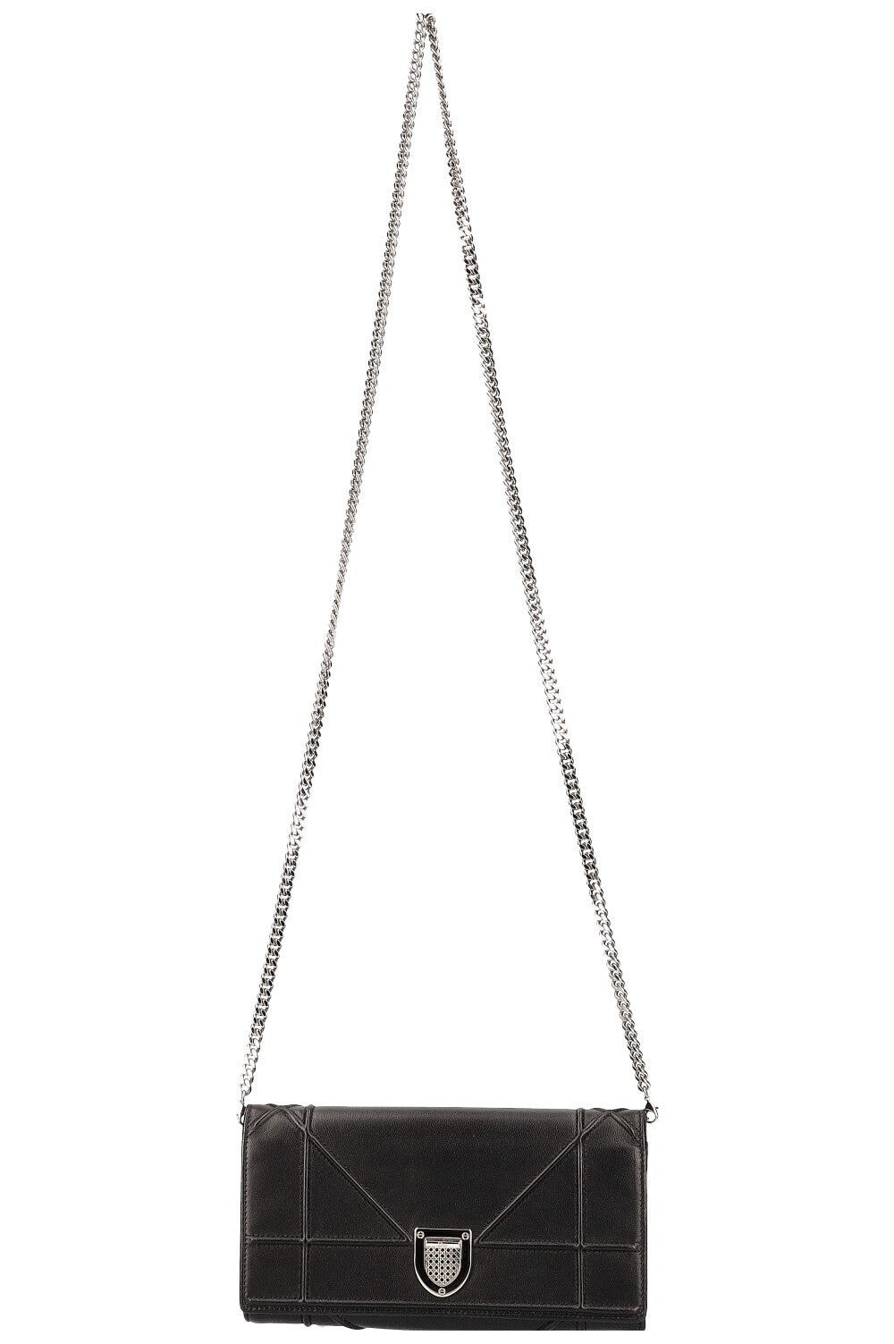 CHRISTIAN DIOR Diorama Wallet On Chain Black