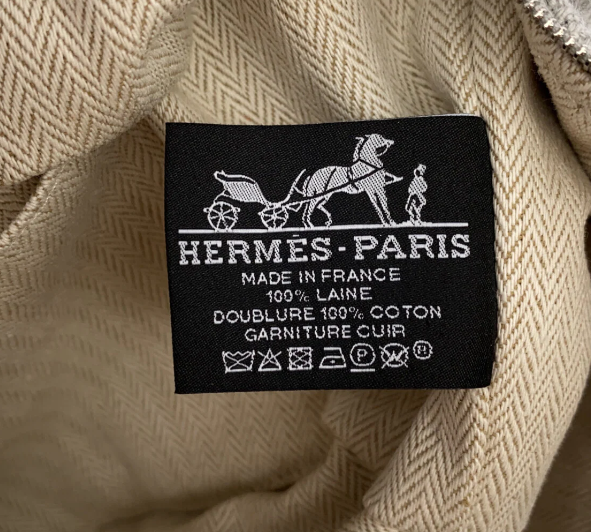 HERMES - Bride-a-Brac Gray Orange Multi Wool Handbag