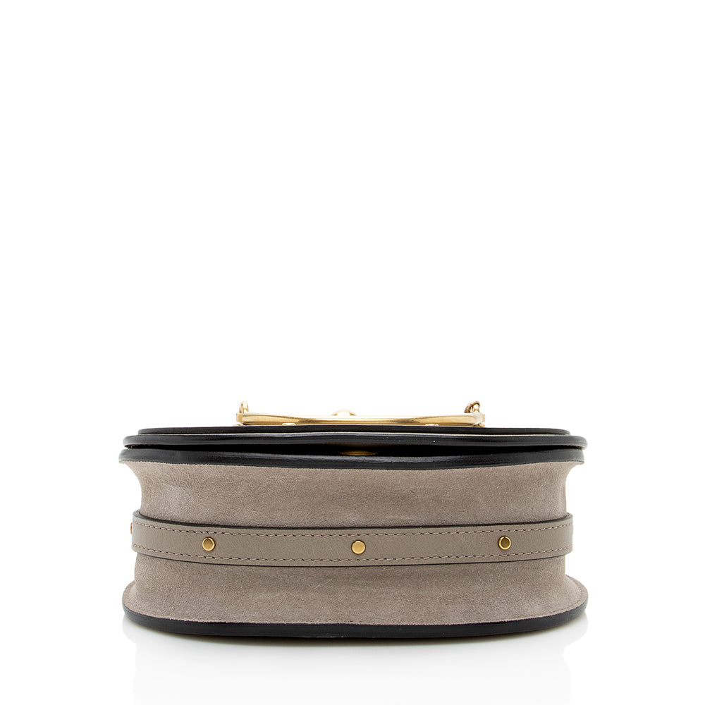 Chloe Calfskin Suede Nile Small Bracelet Bag - FINAL SALE (SHF-18310)