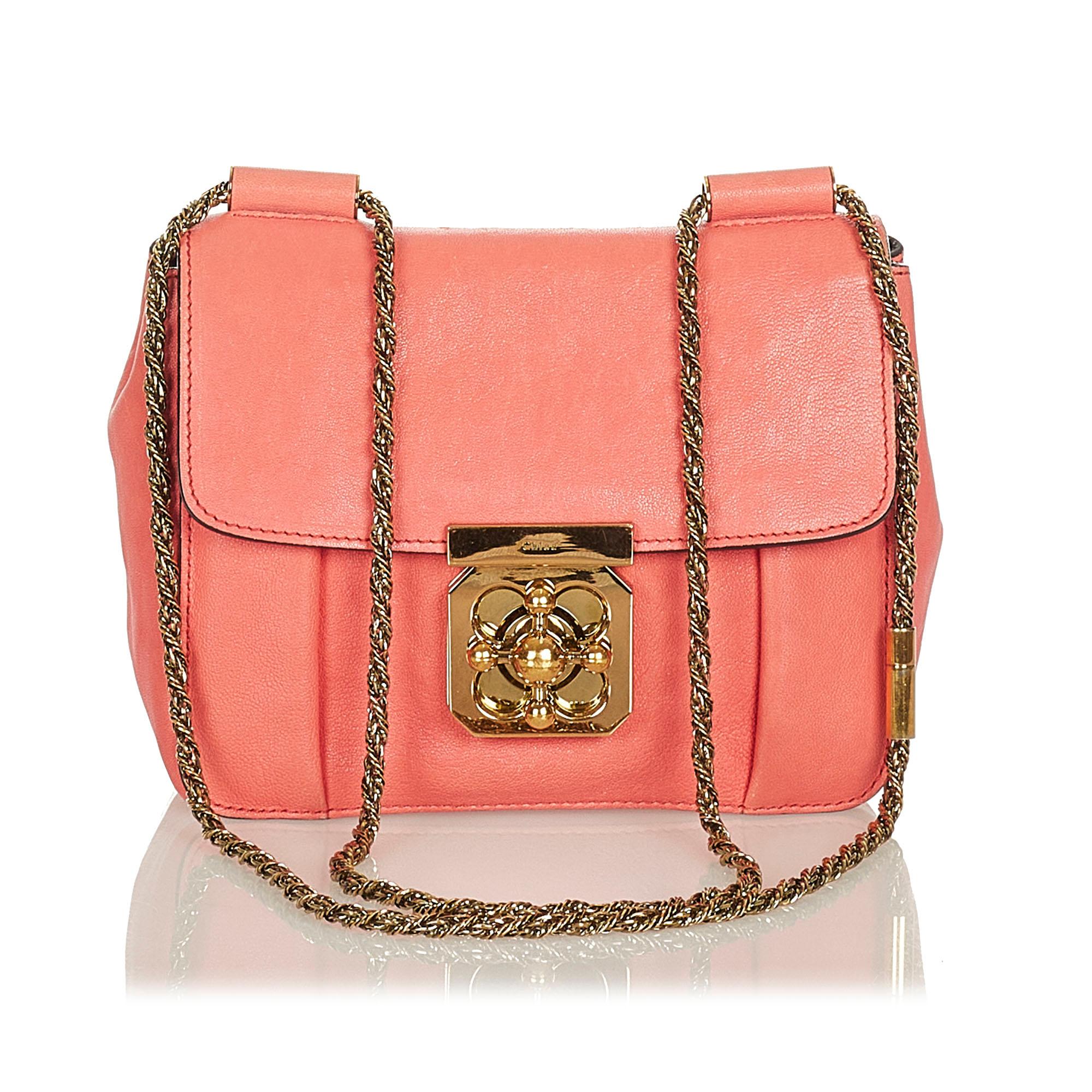 Chloe Elsie Leather Crossbody Bag (SHG-27135)