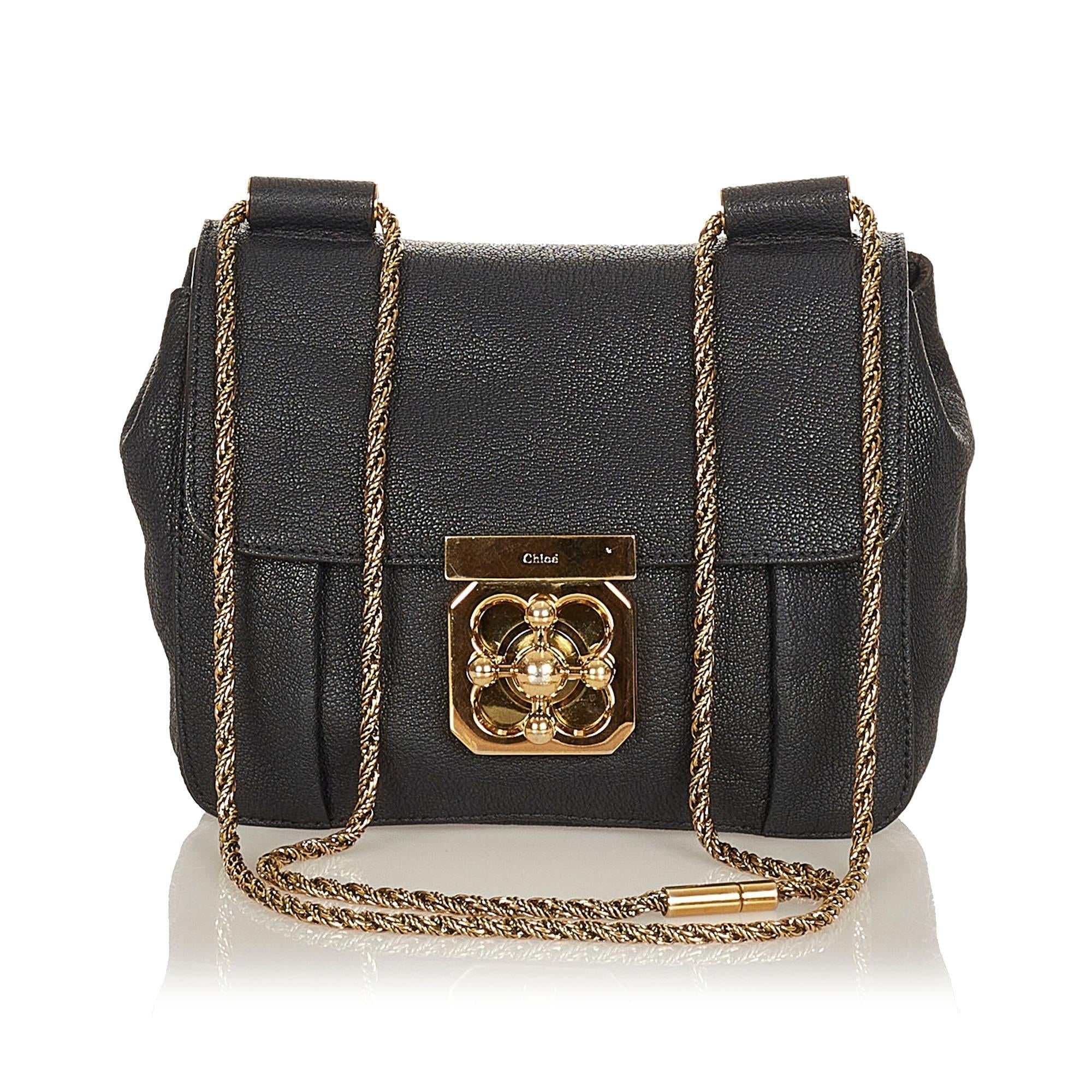 Chloe Elsie Leather Crossbody Bag (SHG-27137)