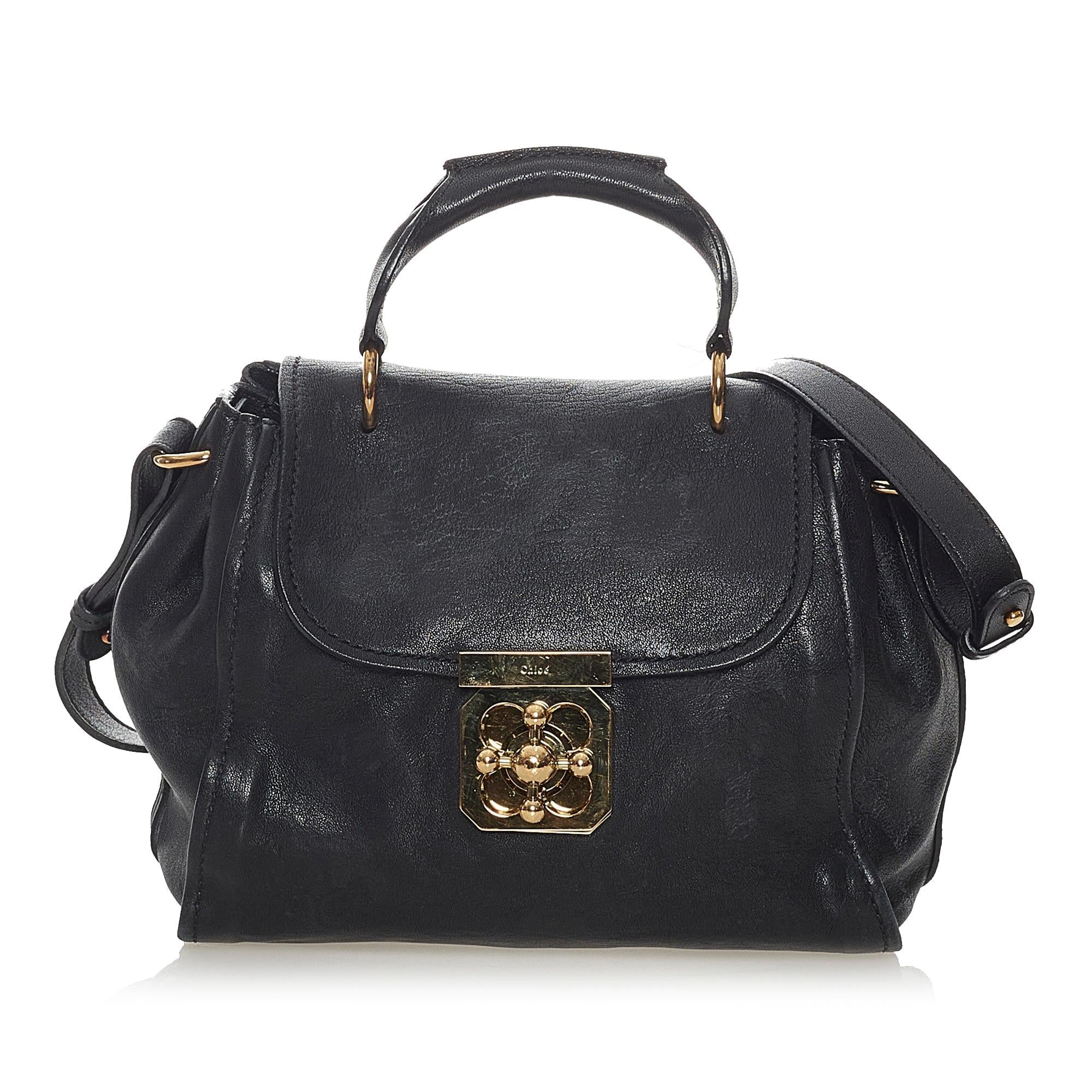 Chloe Elsie Leather Satchel (SHG-28221)