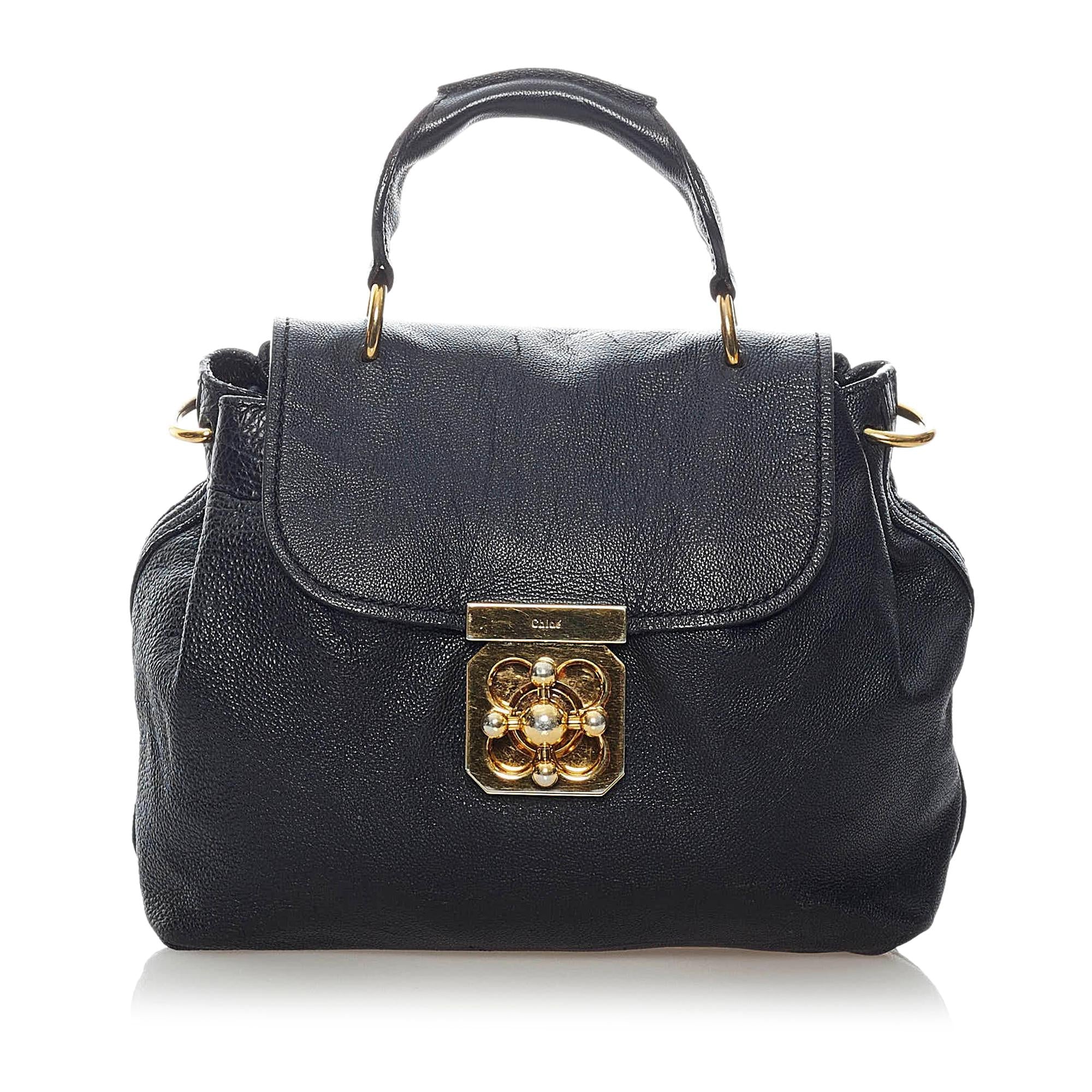 Chloe Elsie Leather Satchel (SHG-32474)