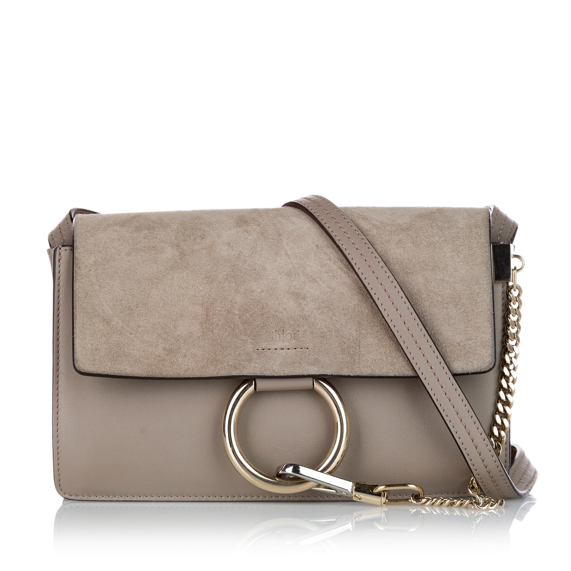 Chloe Faye Leather Crossbody Bag (SHG-24803)