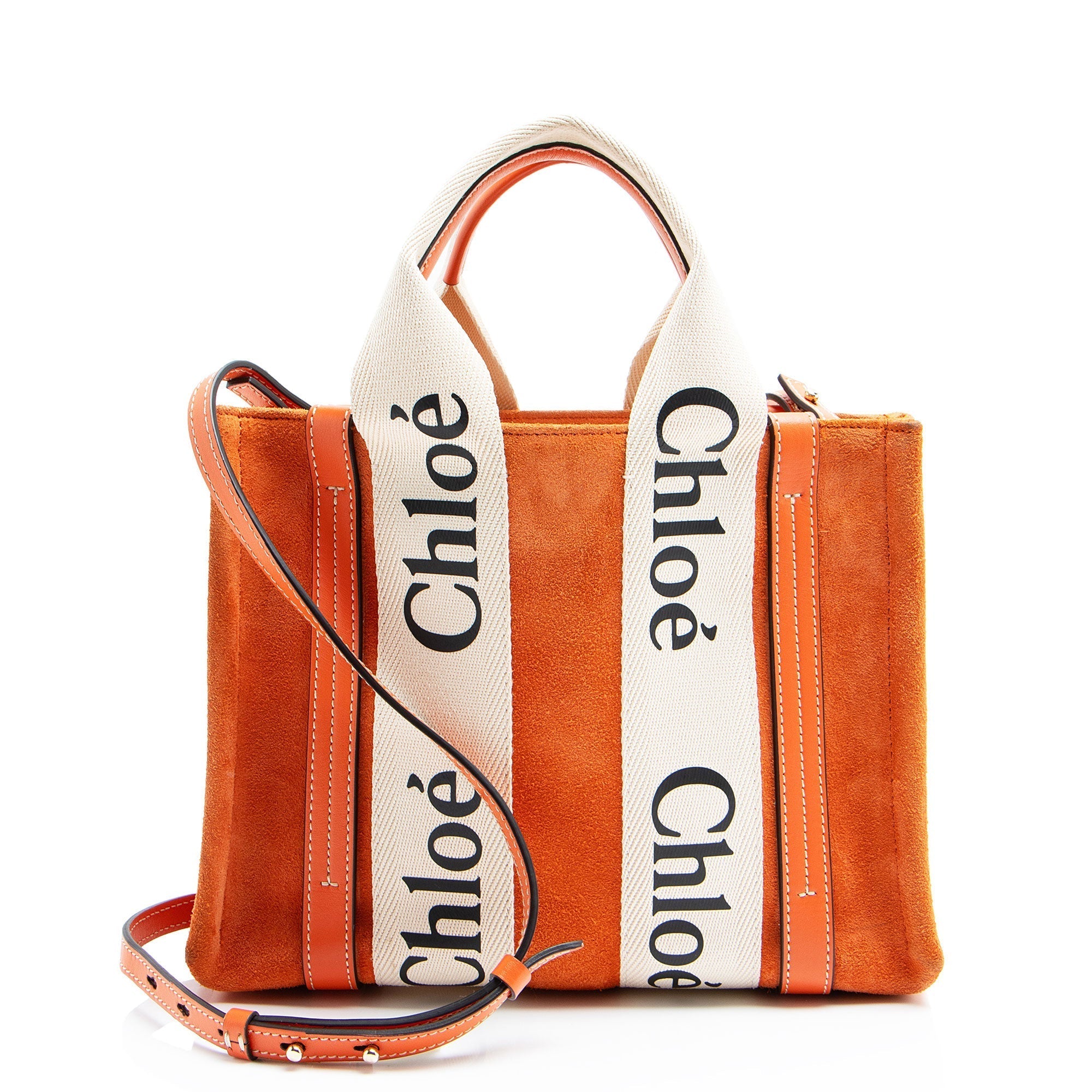 Chloe Suede Woody Small Tote (SHF-pwYpx8)