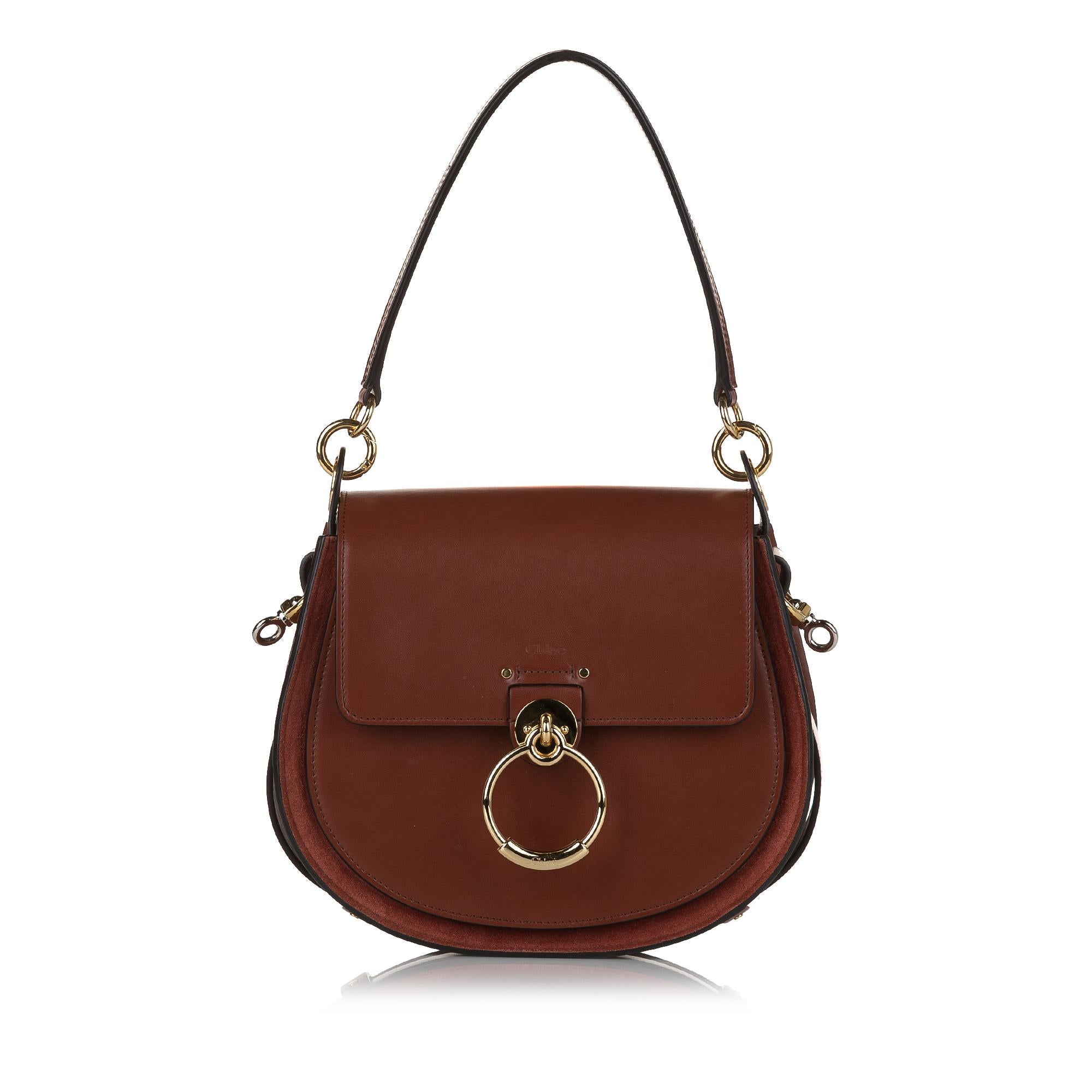 Chloe Tess Leather Satchel (SHG-33757)