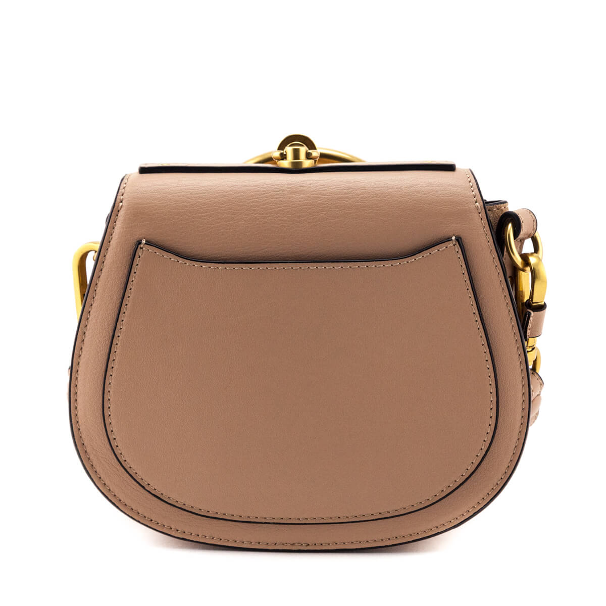Chloe Biscotti Beige Calfskin & Suede Small Nile Bracelet Bag