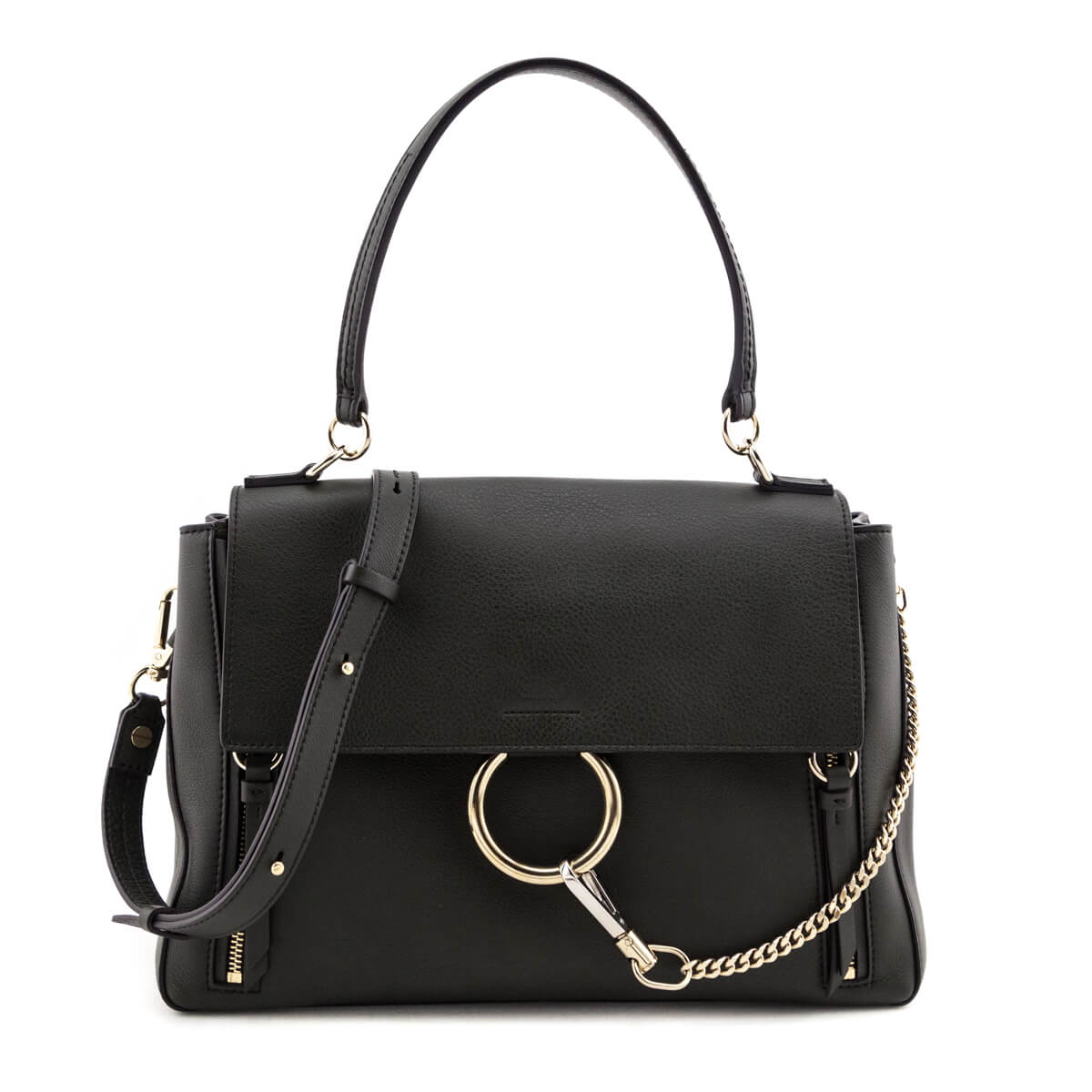 Chloe Deep Forest Calfskin Medium Faye Day Shoulder Bag