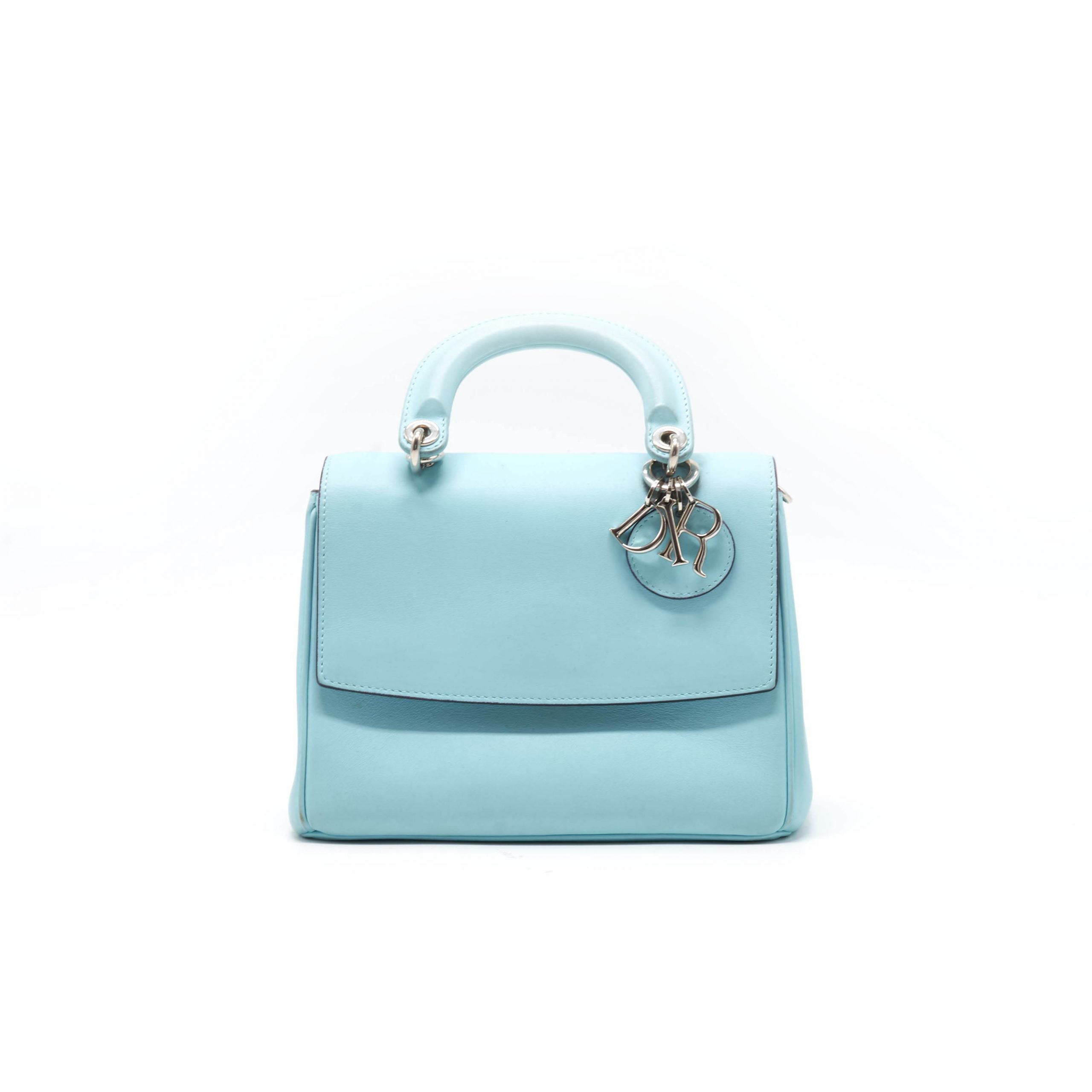 Dior Turquoise Leather Mini Be Dior Shoulder Bag