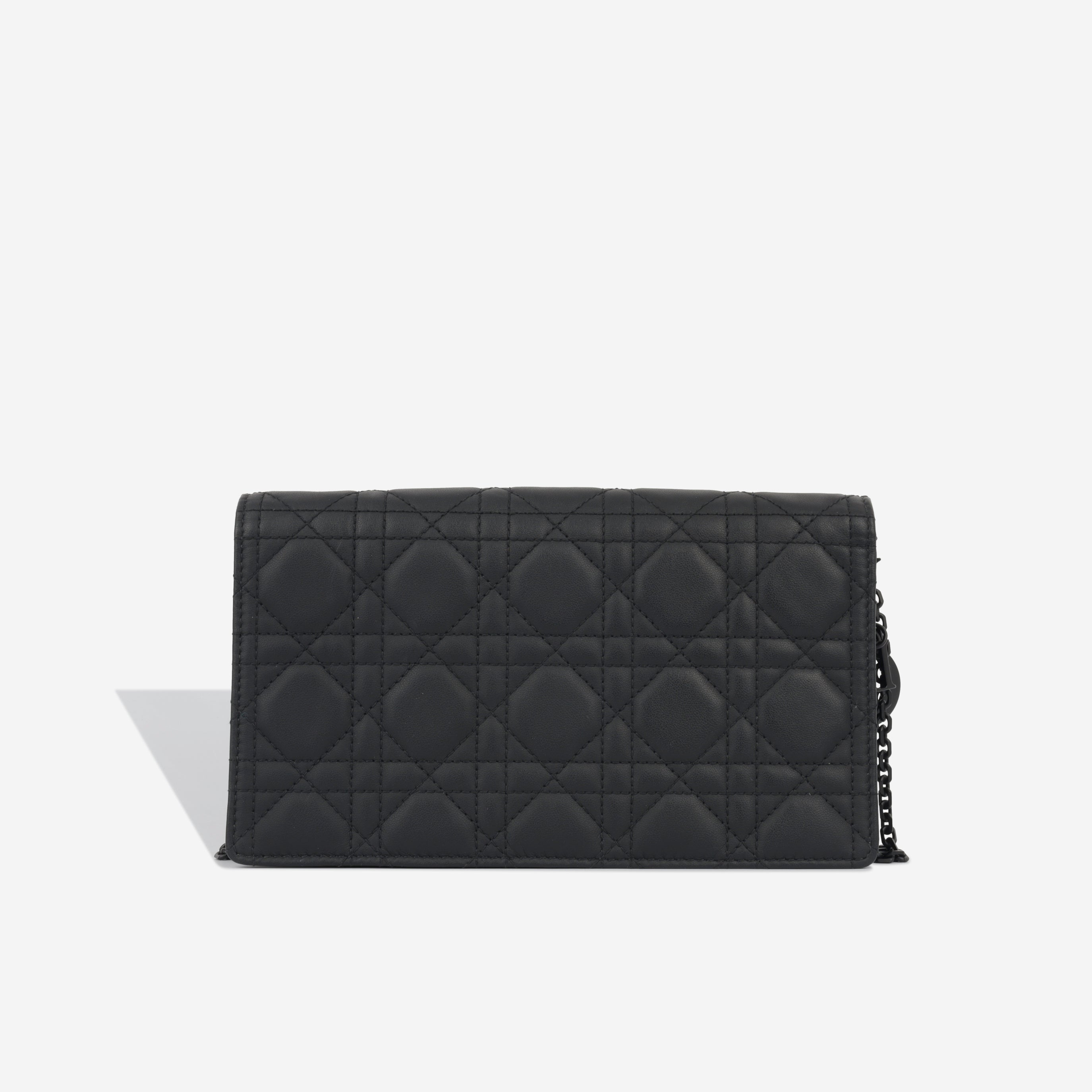 Dior Lady Dior Pouch - Matte Black