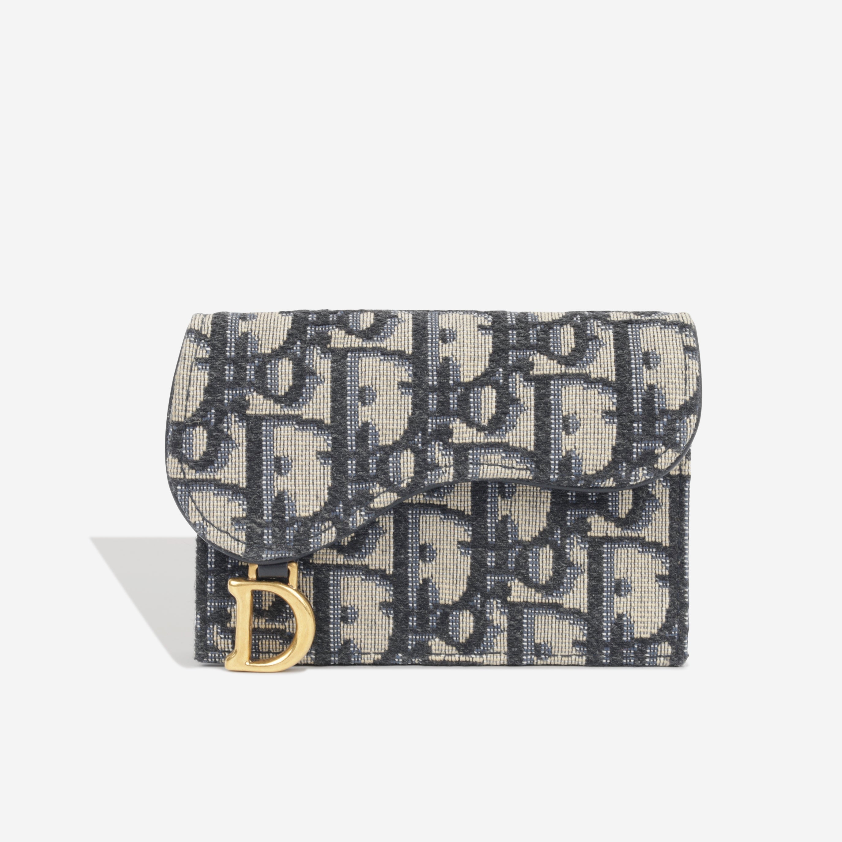 Dior Saddle Flap Card Holder