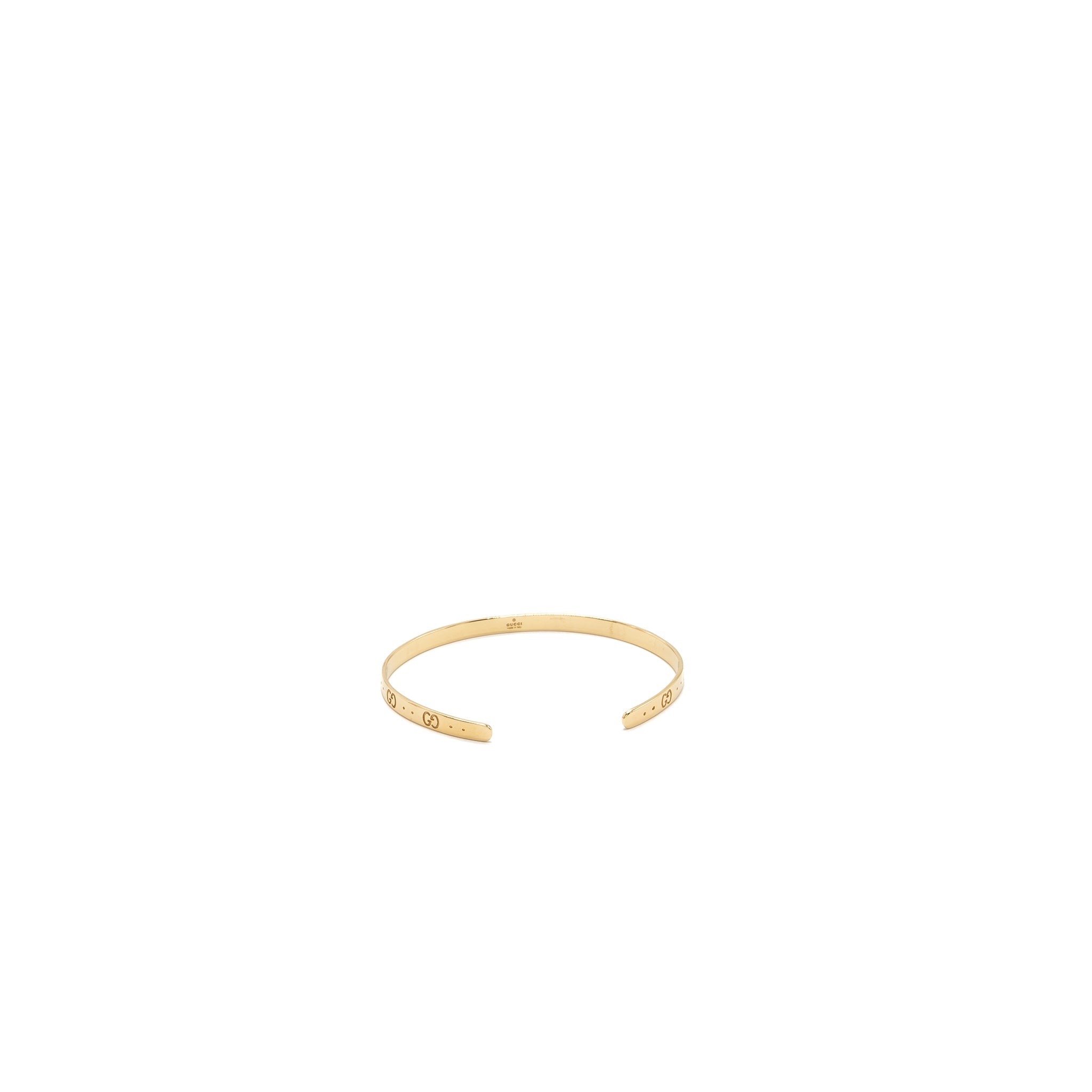 Gucci Size 17 Icon Bracelet 18K Yellow Gold