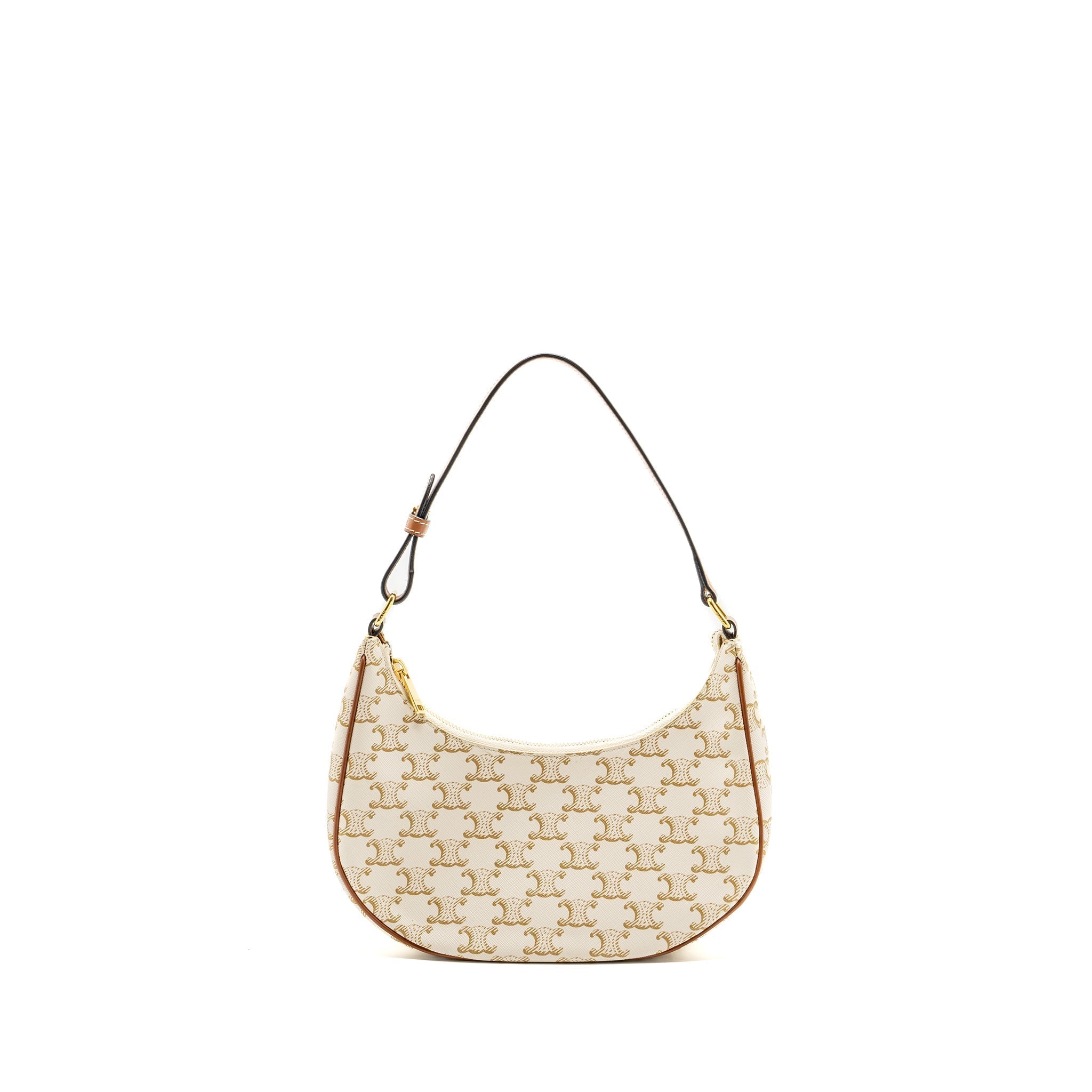 Celine Ava bag triomphe canvas / calfskin white