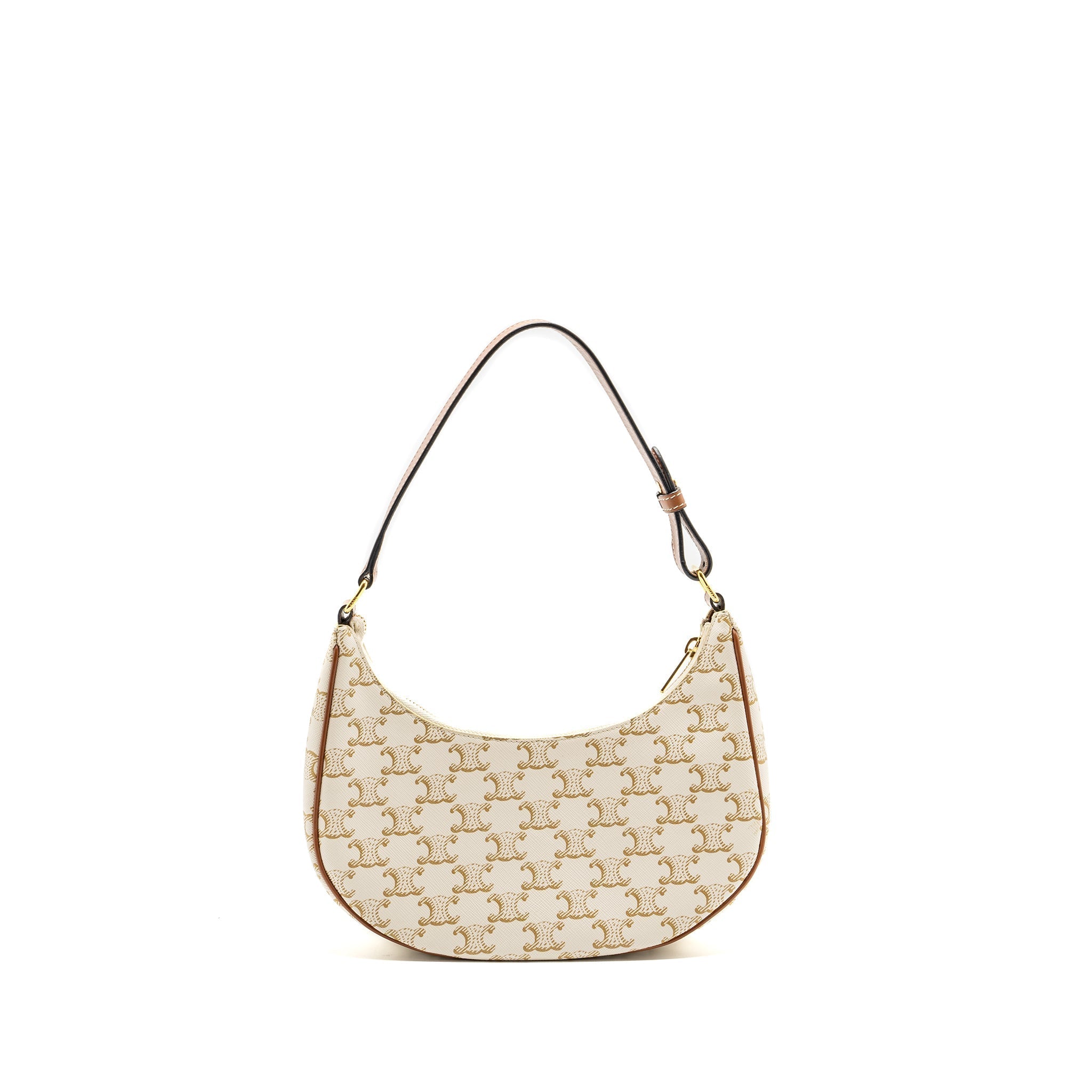 Celine Ava bag triomphe canvas / calfskin white