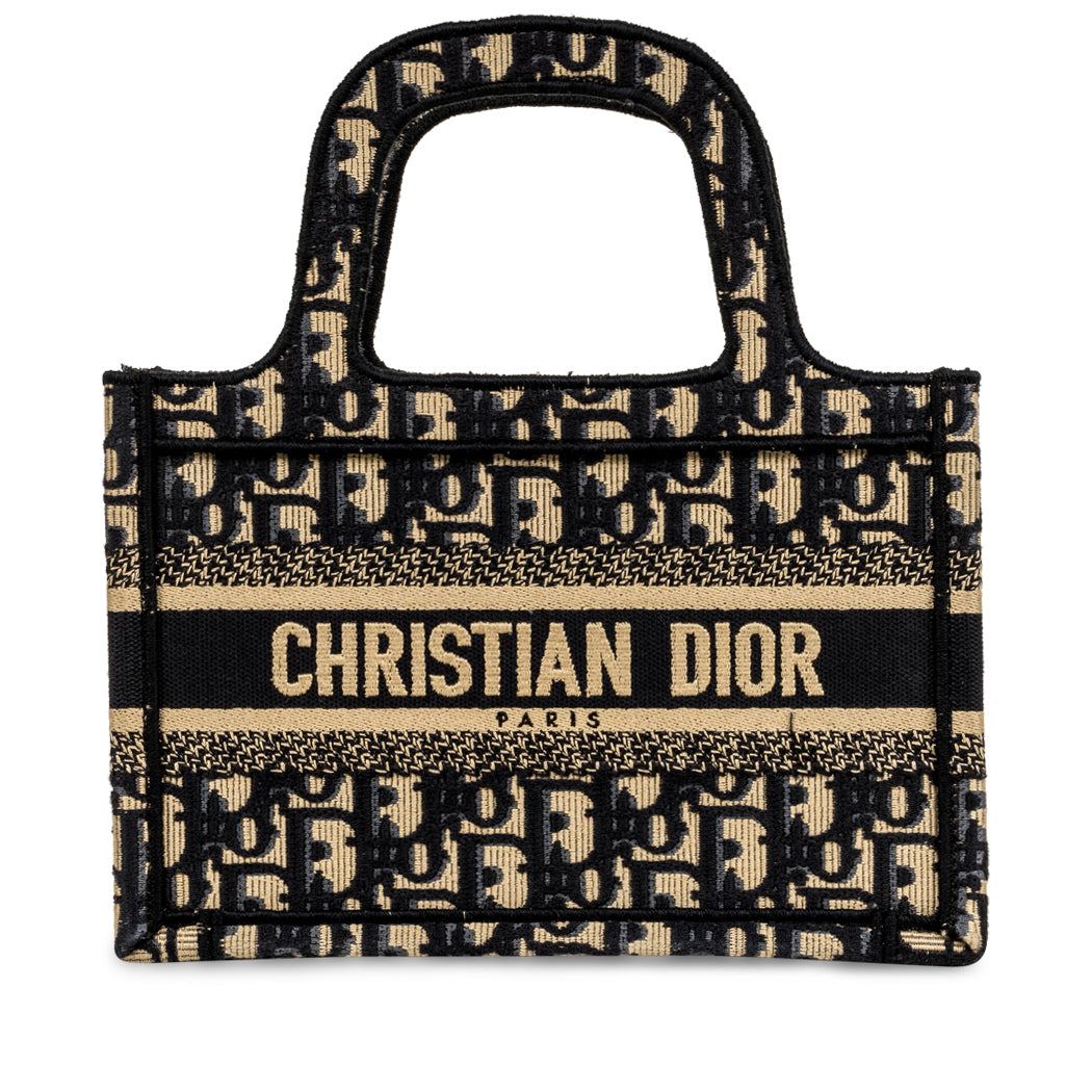 Dior Mini Book Tote - Oblique Canvas