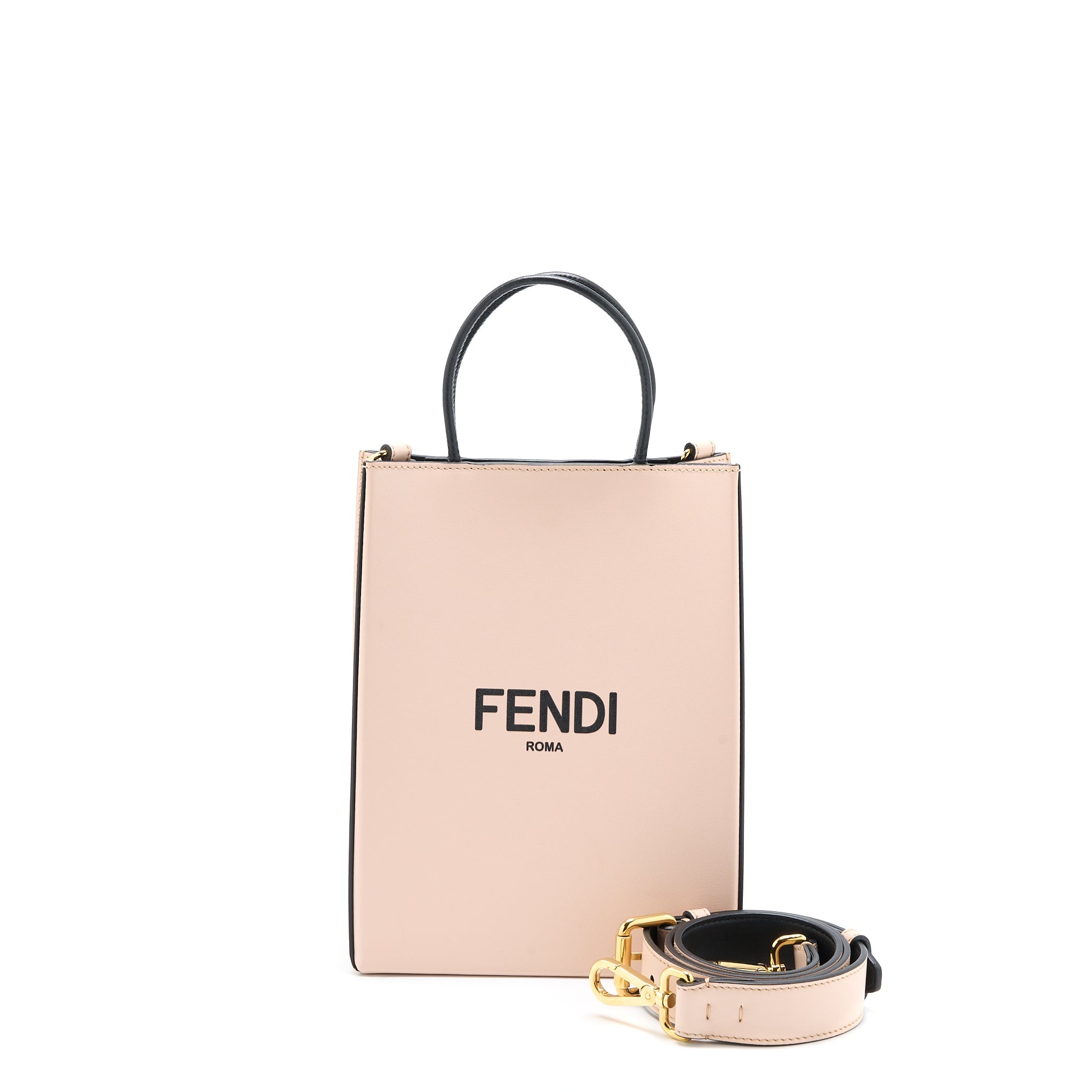 Fendi Vertical Shopping Tote Pink GHW