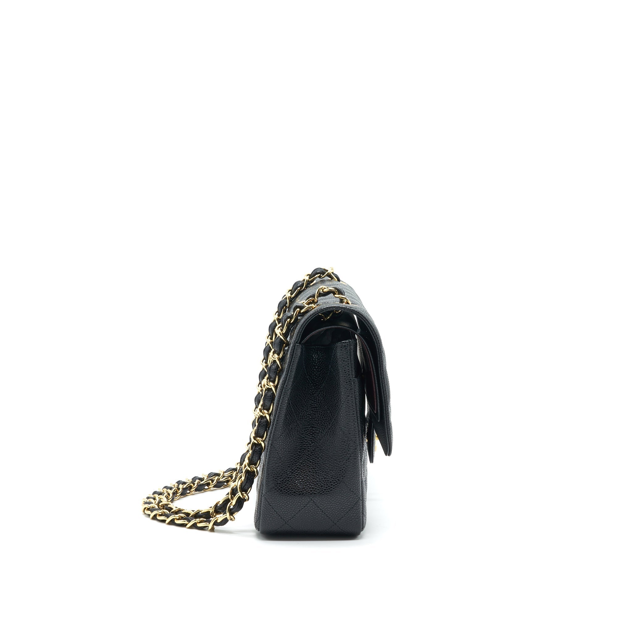 CHANEL JUMBO CLASSIC DOUBLE FLAP CAVIAR BLACK GHW