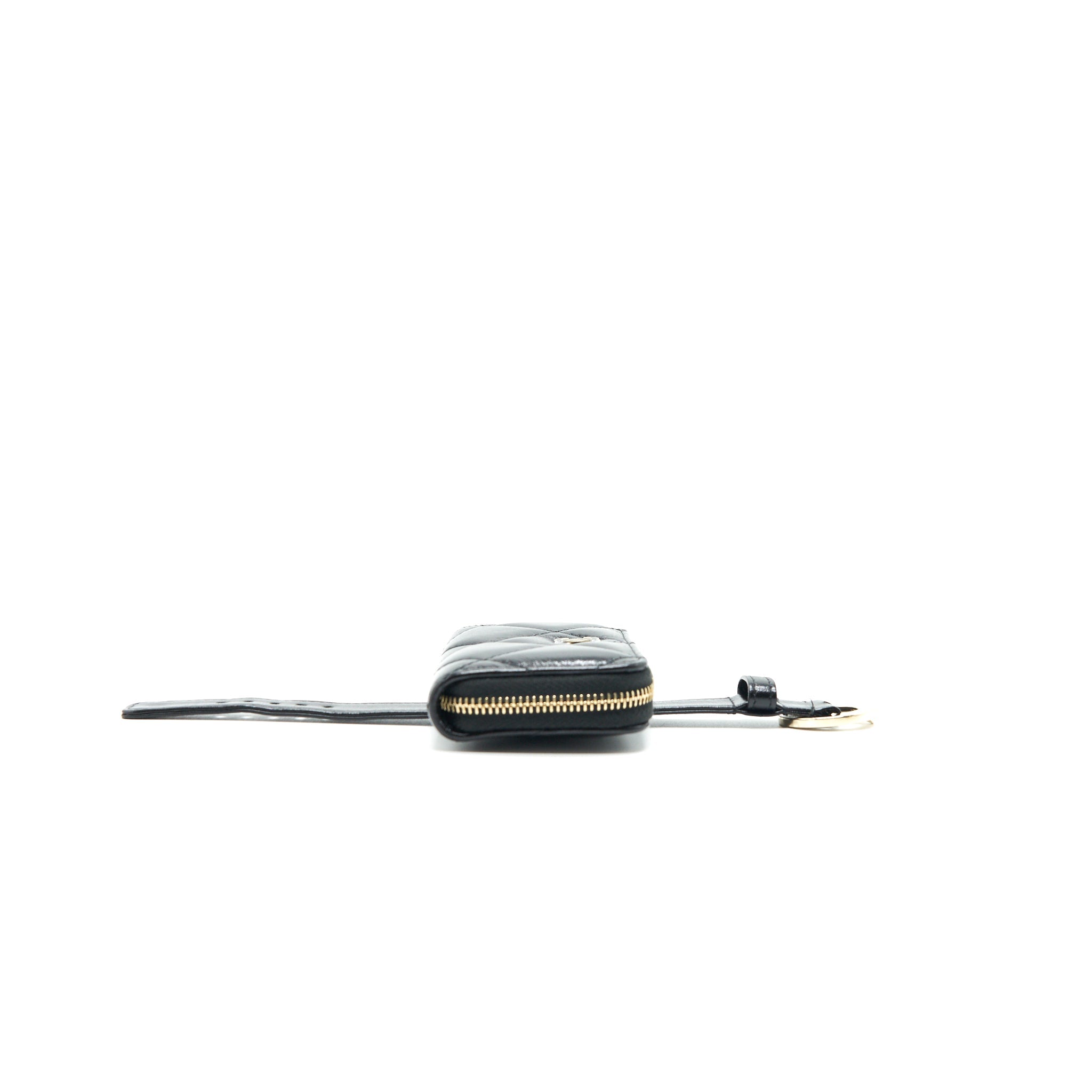 Chanel Zipped Coin Purse Bracelets in Shiny Lambskin