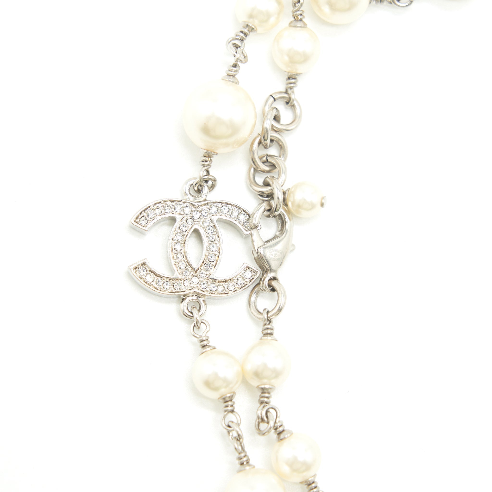 CHANEL CC PEARL LONG NECKLACE SHW