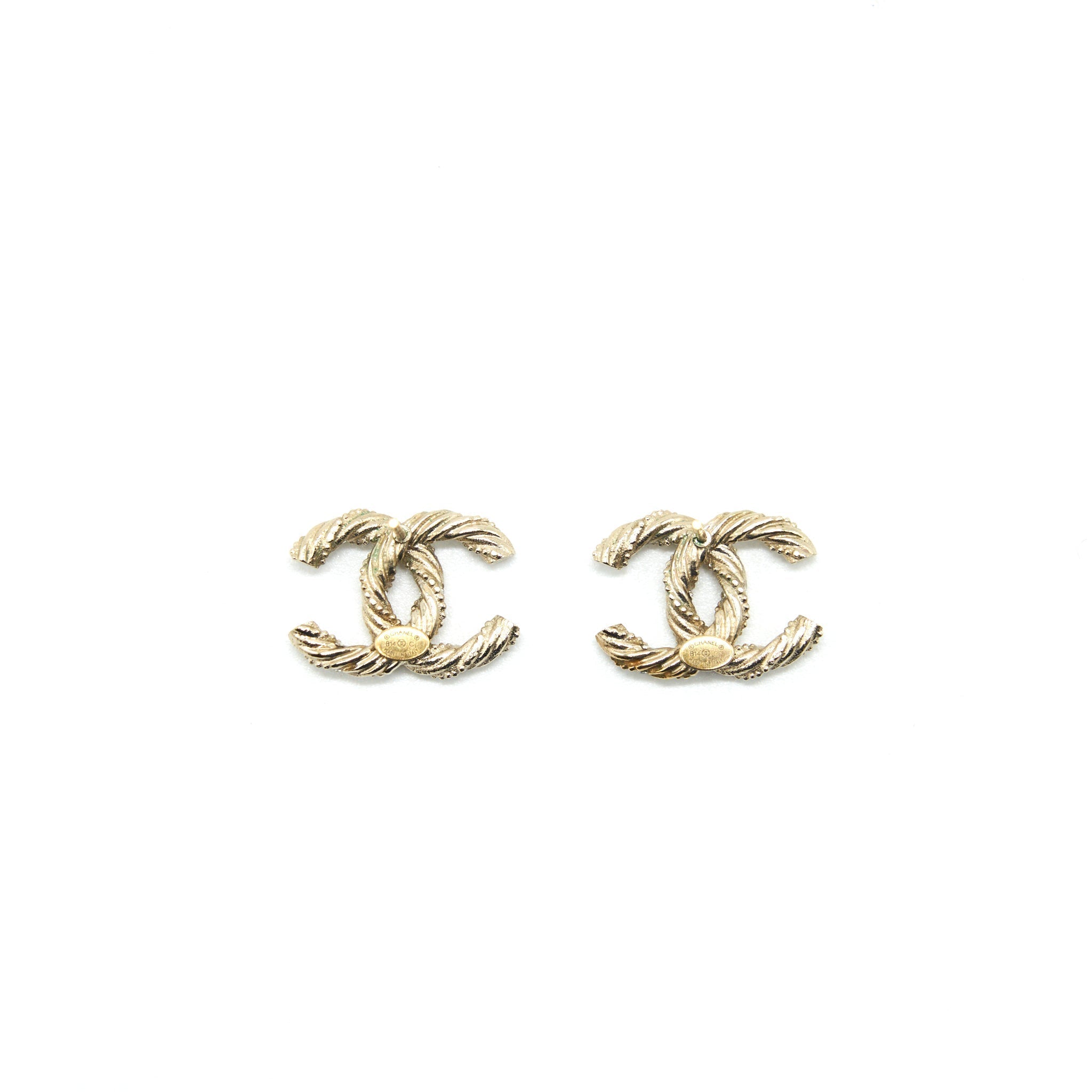 CHANEL CC EARRINGS GHW