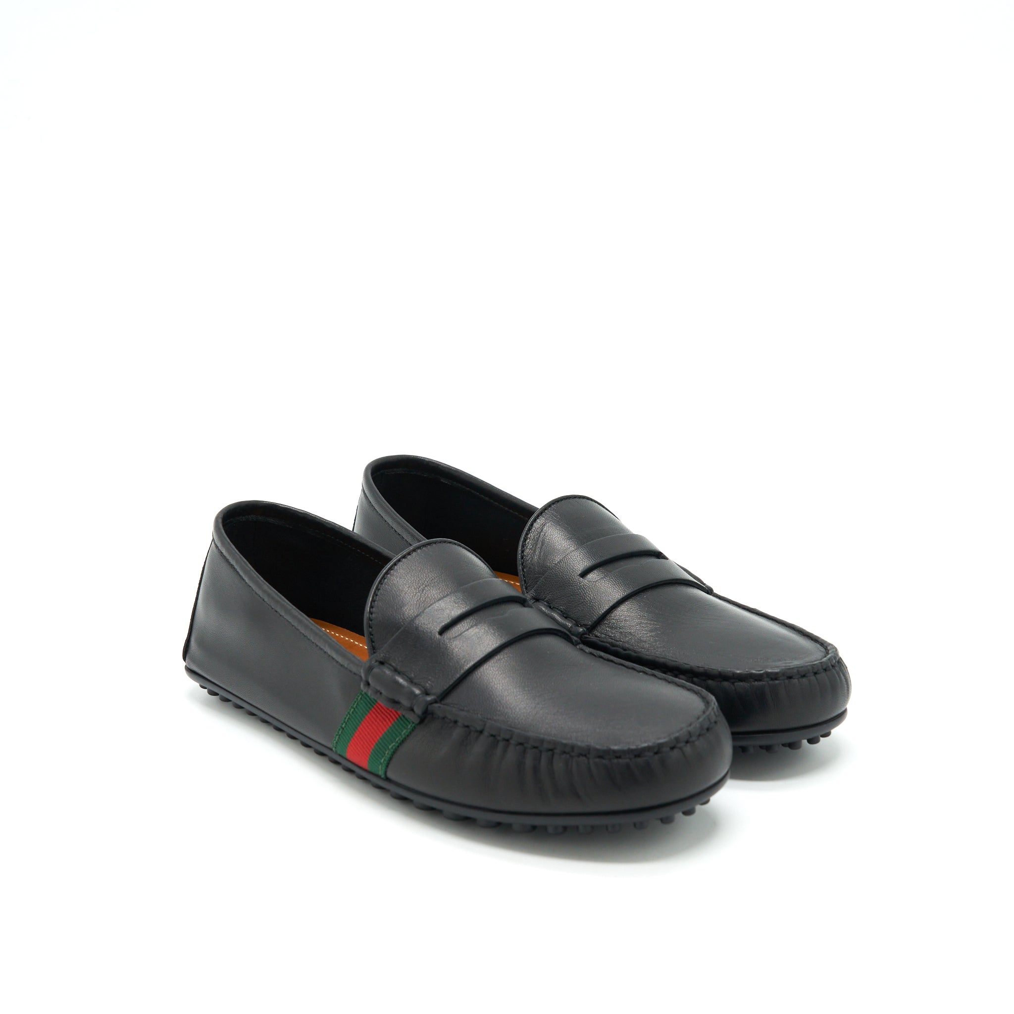 Gucci Size 5 Men’s Leather Loafer Black
