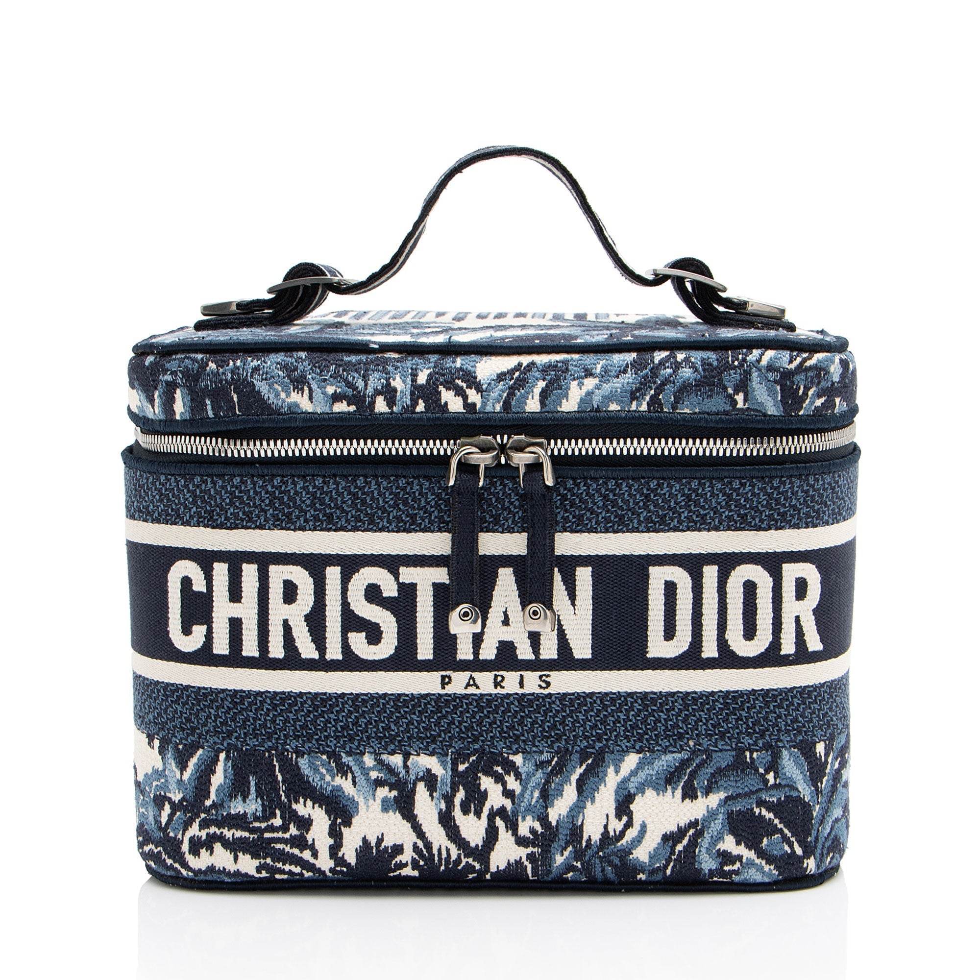 Dior Embroidered Palms Canvas Diortravel Vanity Case (SHF-UtXjlH)