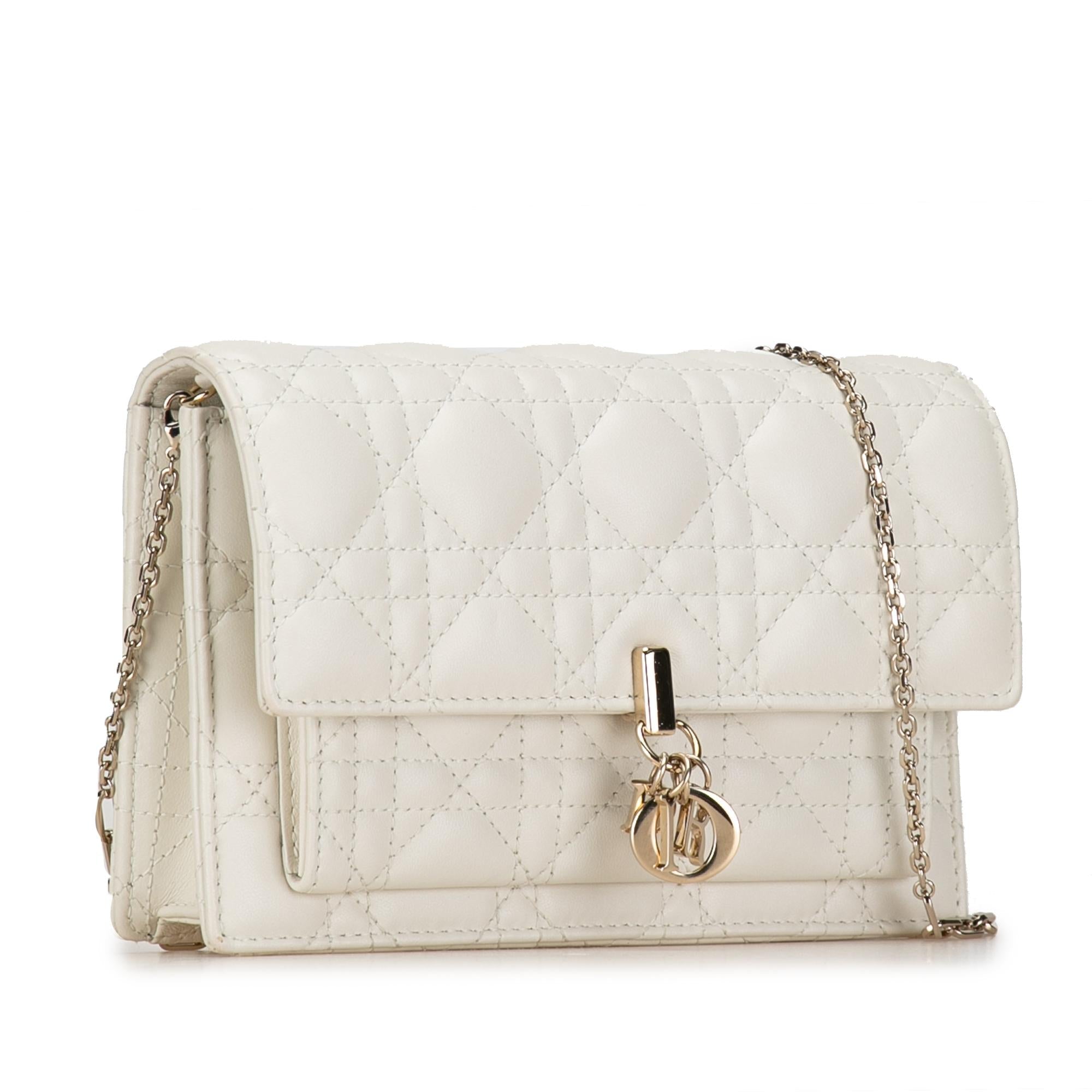 Dior Lambskin Cannage My Dior Daily Chain Pouch (SHG-C2CHNG)