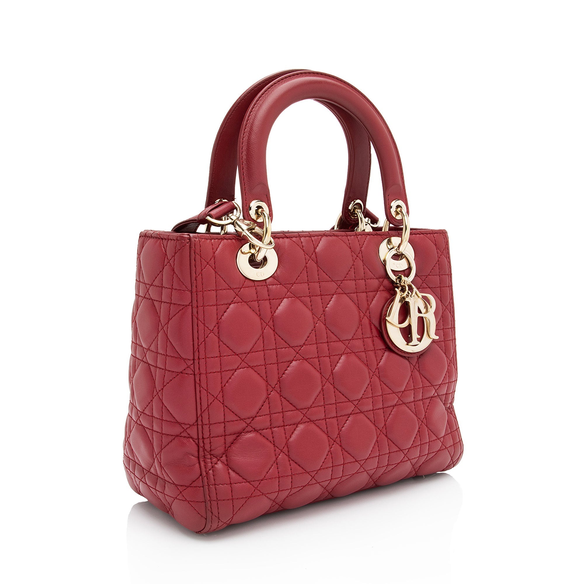 Dior Lambskin Lady Dior Medium Tote (SHF-NvDj1u)
