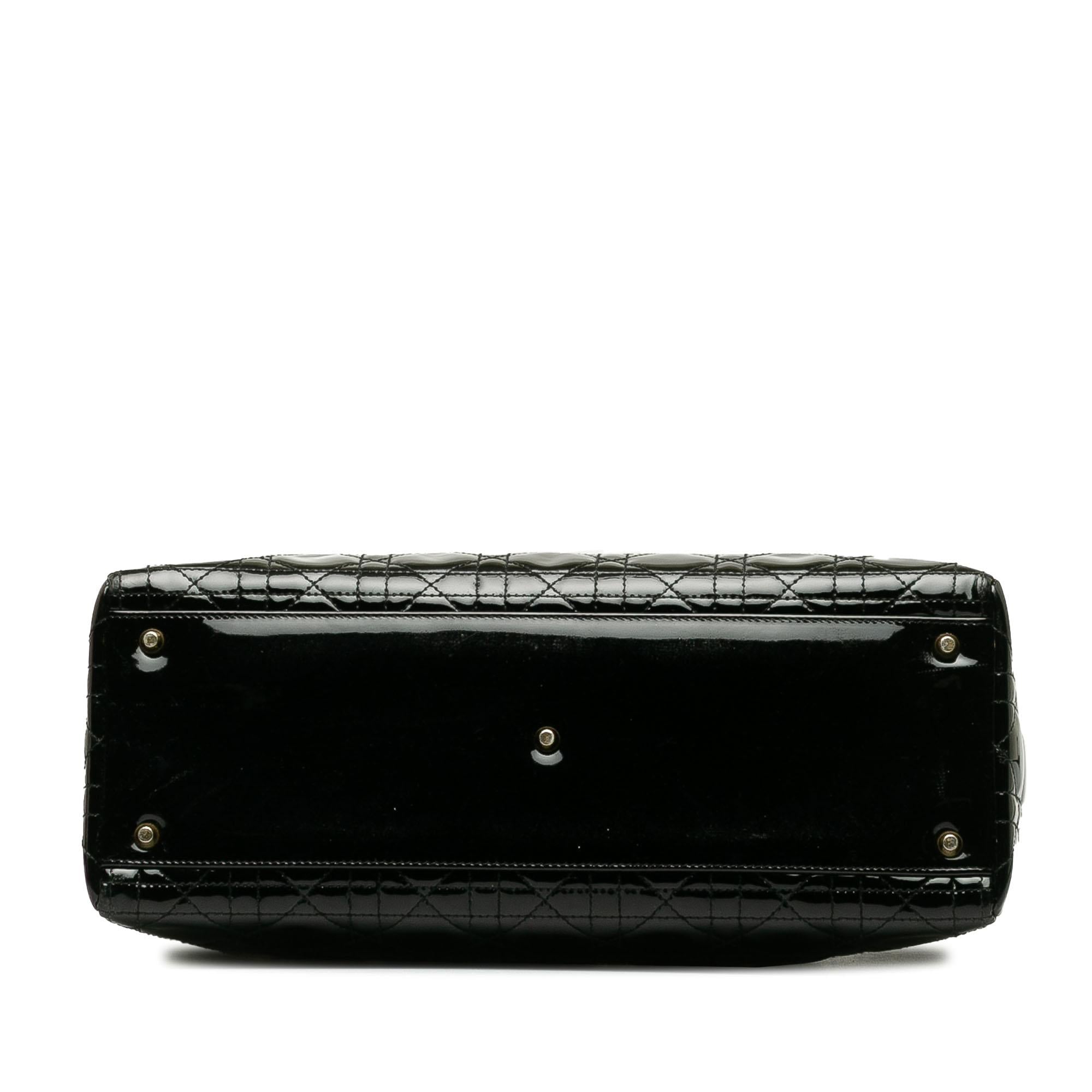 Dior Large Patent Cannage Lady Dior (SHG-LBSYp7)