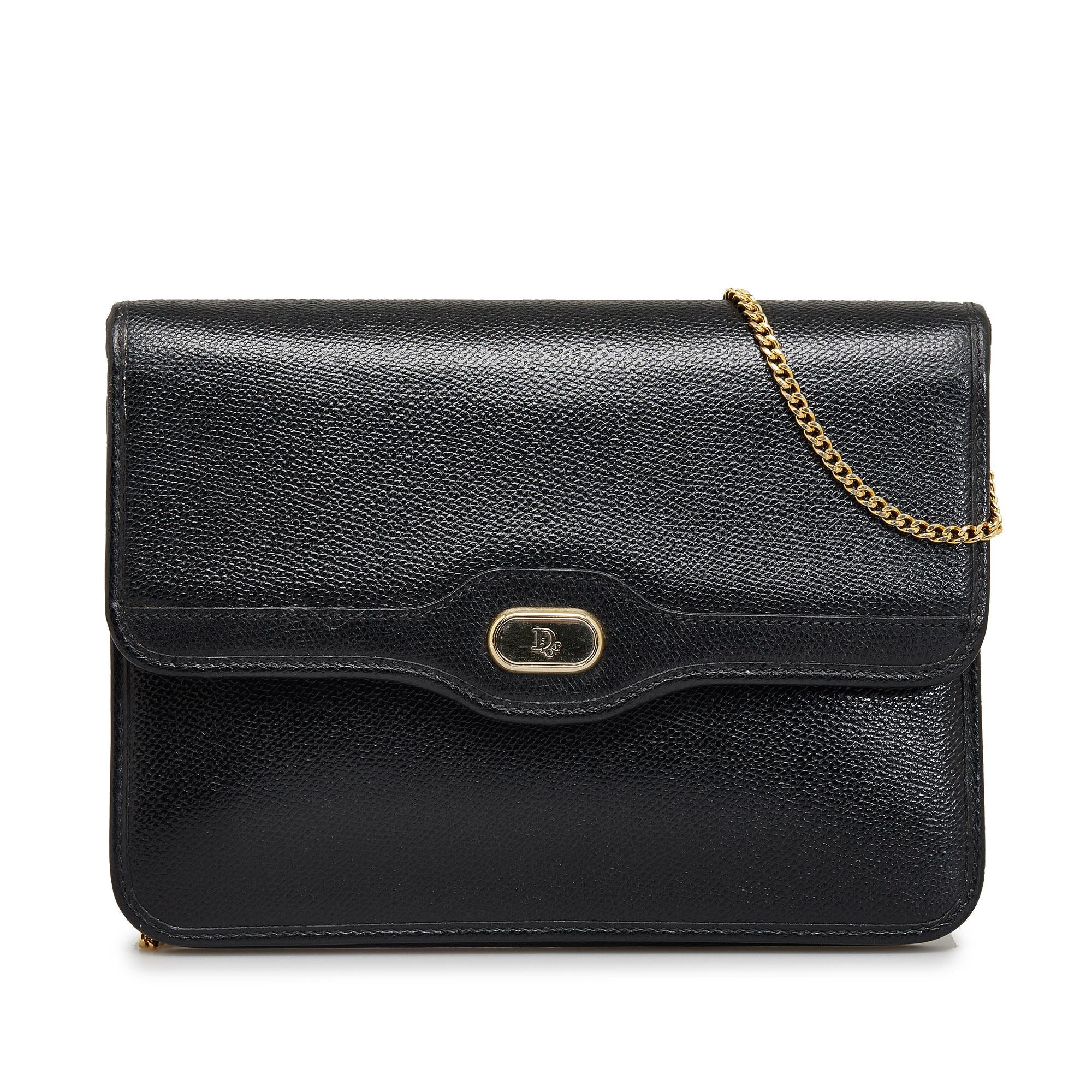 Dior Leather Chain Crossbody (SHG-53vBrr)