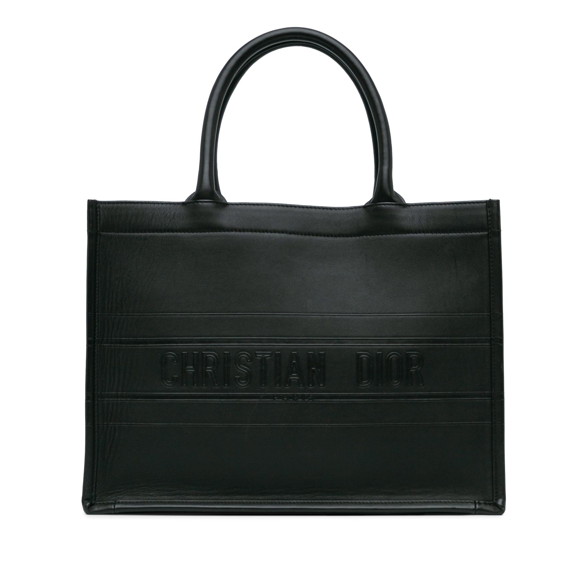 Dior Medium Embossed Leather Book Tote (SHG-vhIfQk)
