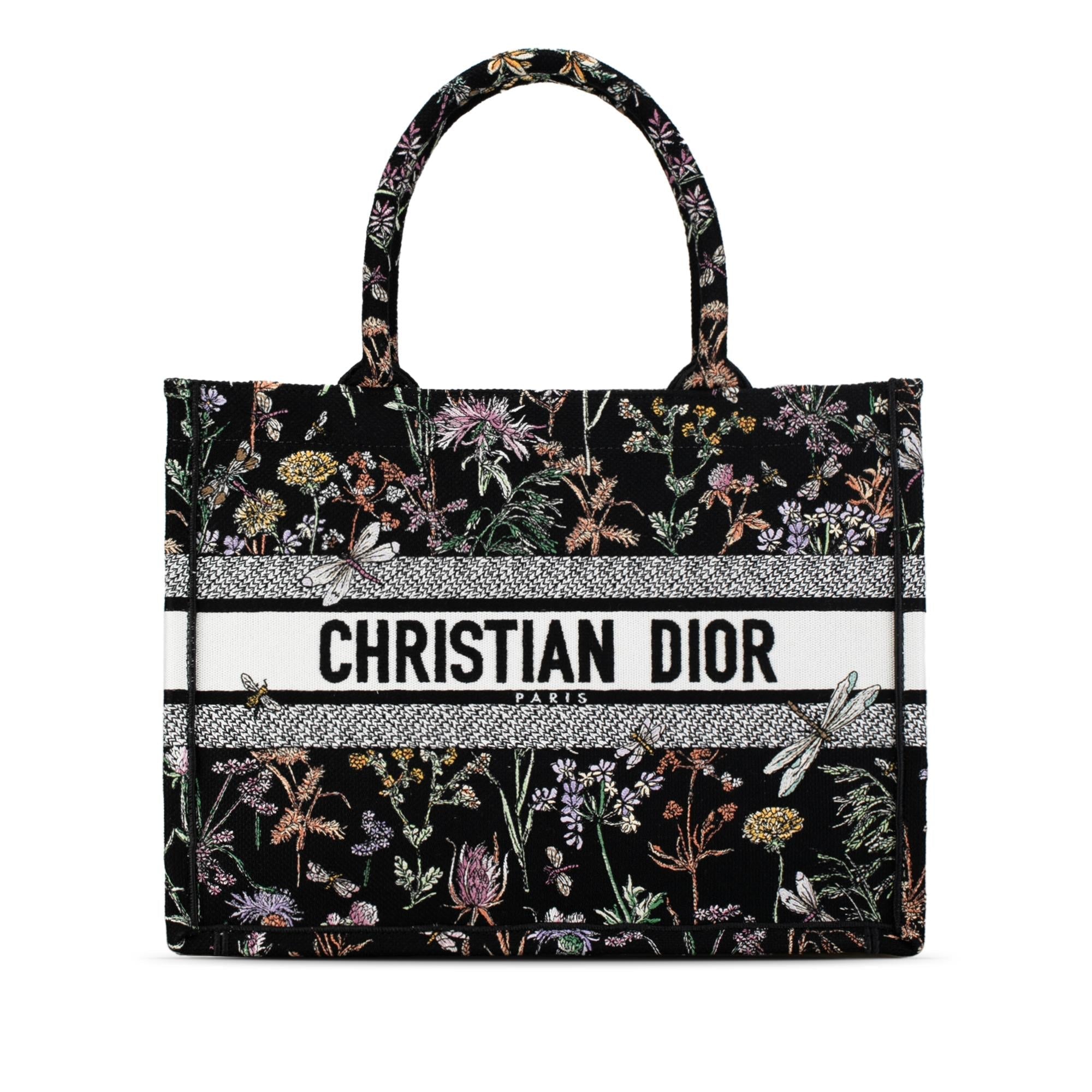 Dior Medium Embroidered Herbarium Book Tote (SHG-kasyJl)