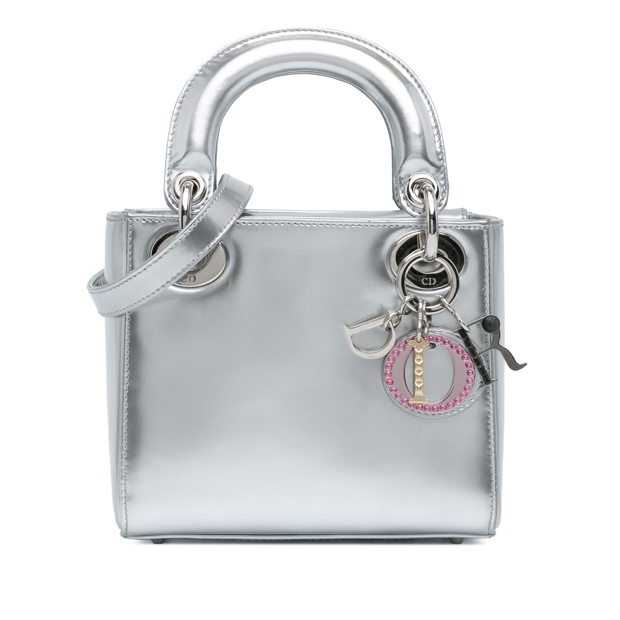 Dior Mini Metallic Patent Lady Dior (SHG-bP2oY2)
