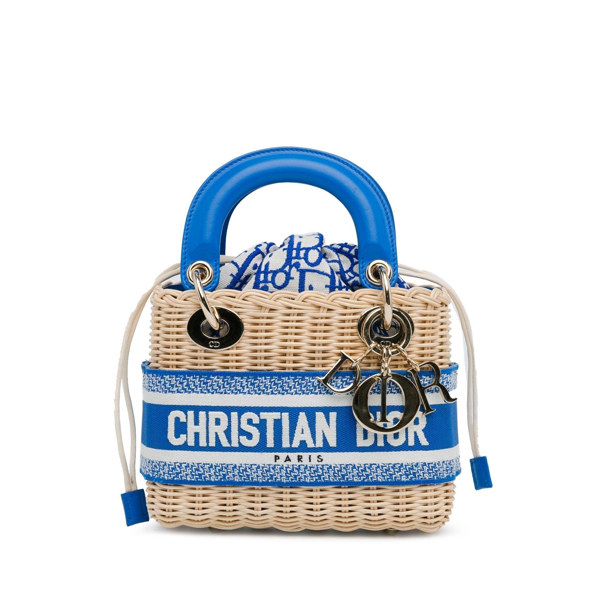 Dior Mini Oblique Wicker Lady Dior (SHG-YGhMpn)