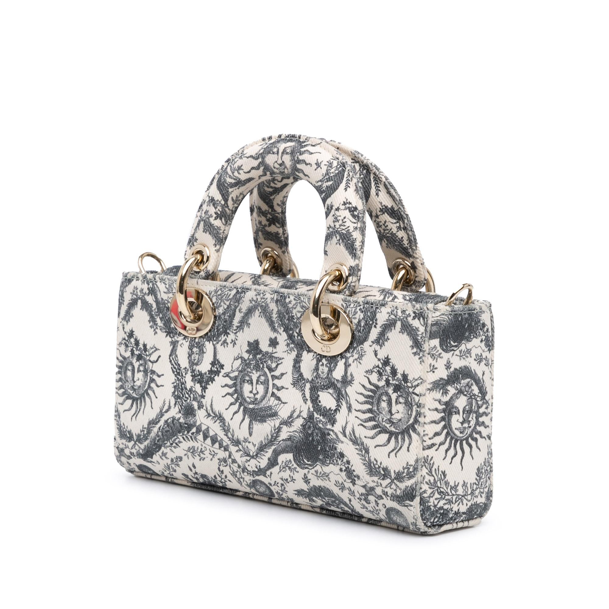 Dior Small Denim Toile de Jouy Soleil Lady D Joy (SHG-INLlAR)