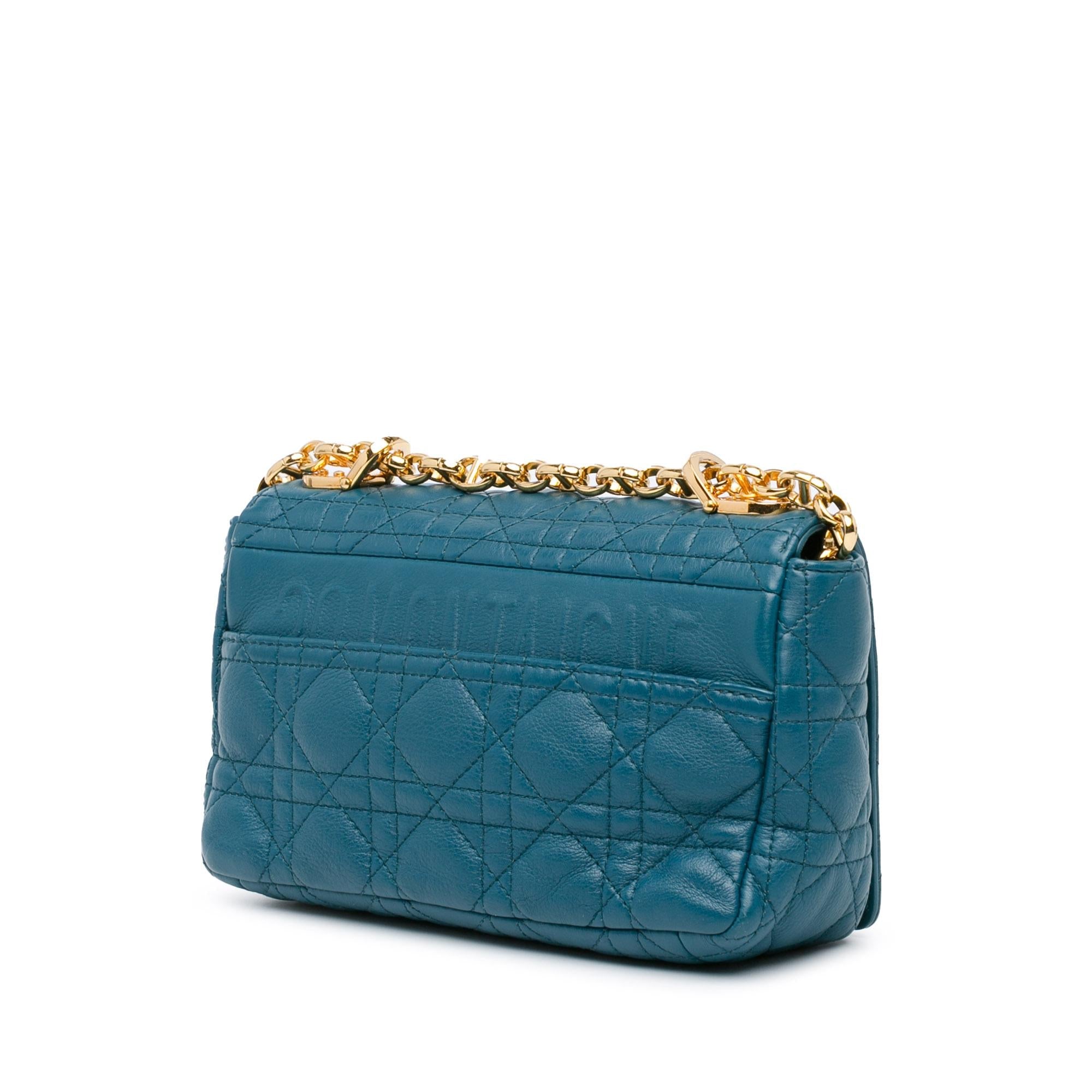 Dior Small Lambskin Cannage Caro Crossbody (SHG-SpEBNe)