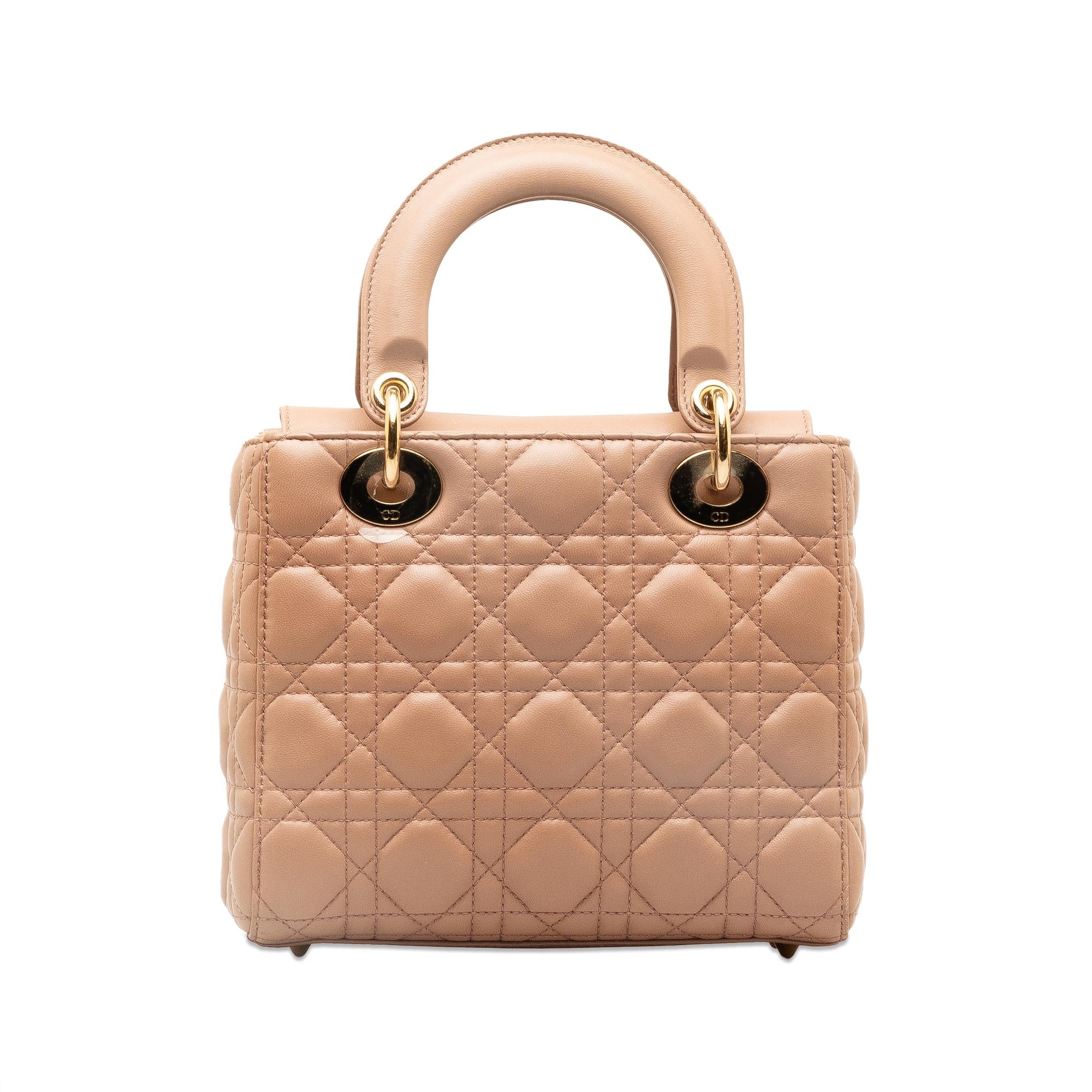 Dior Small Lambskin Cannage My ABCDior Lady Dior (SHG-UYe5NE)