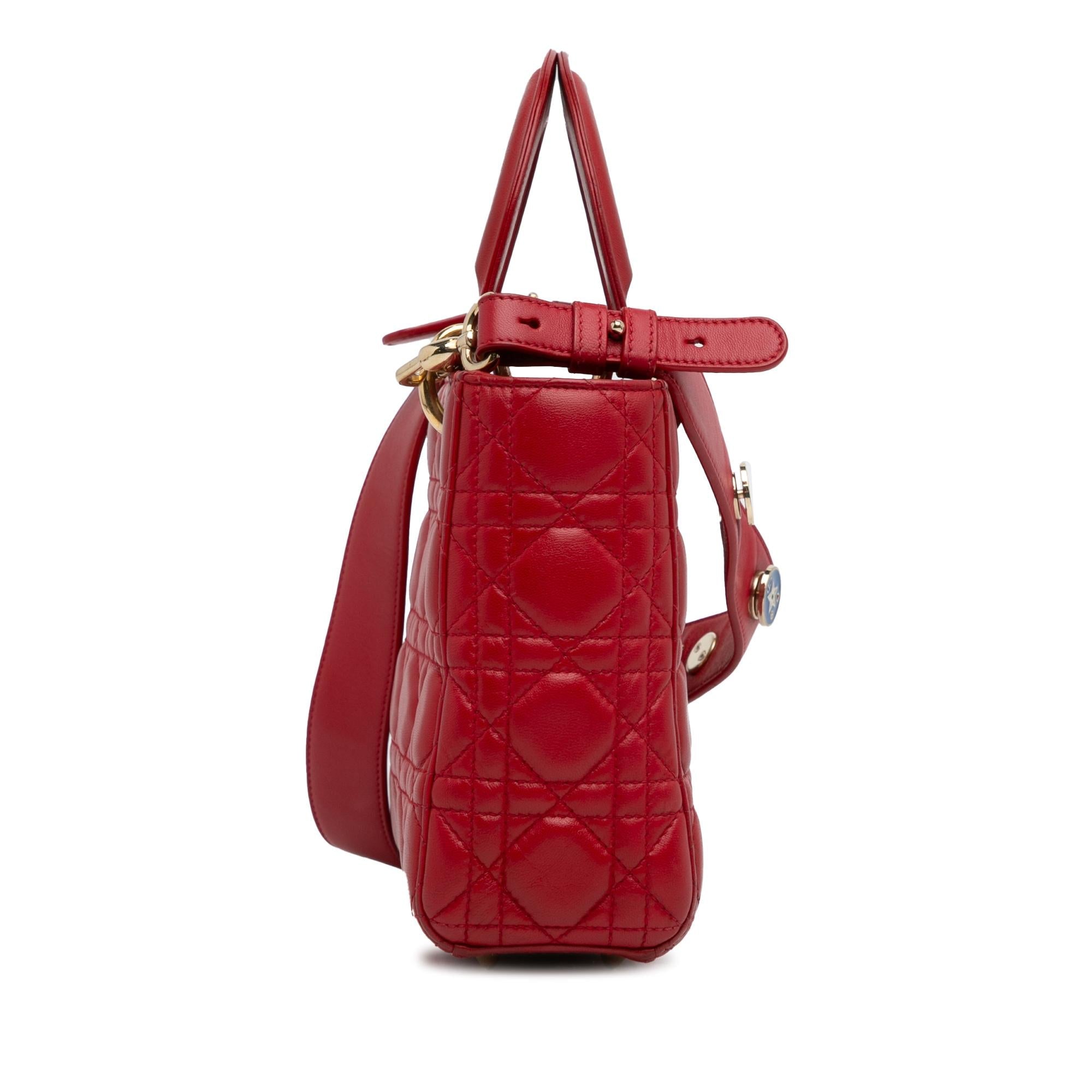 Dior Small Lambskin Cannage My ABCDior Lady Dior (SHG-J6Pz6W)