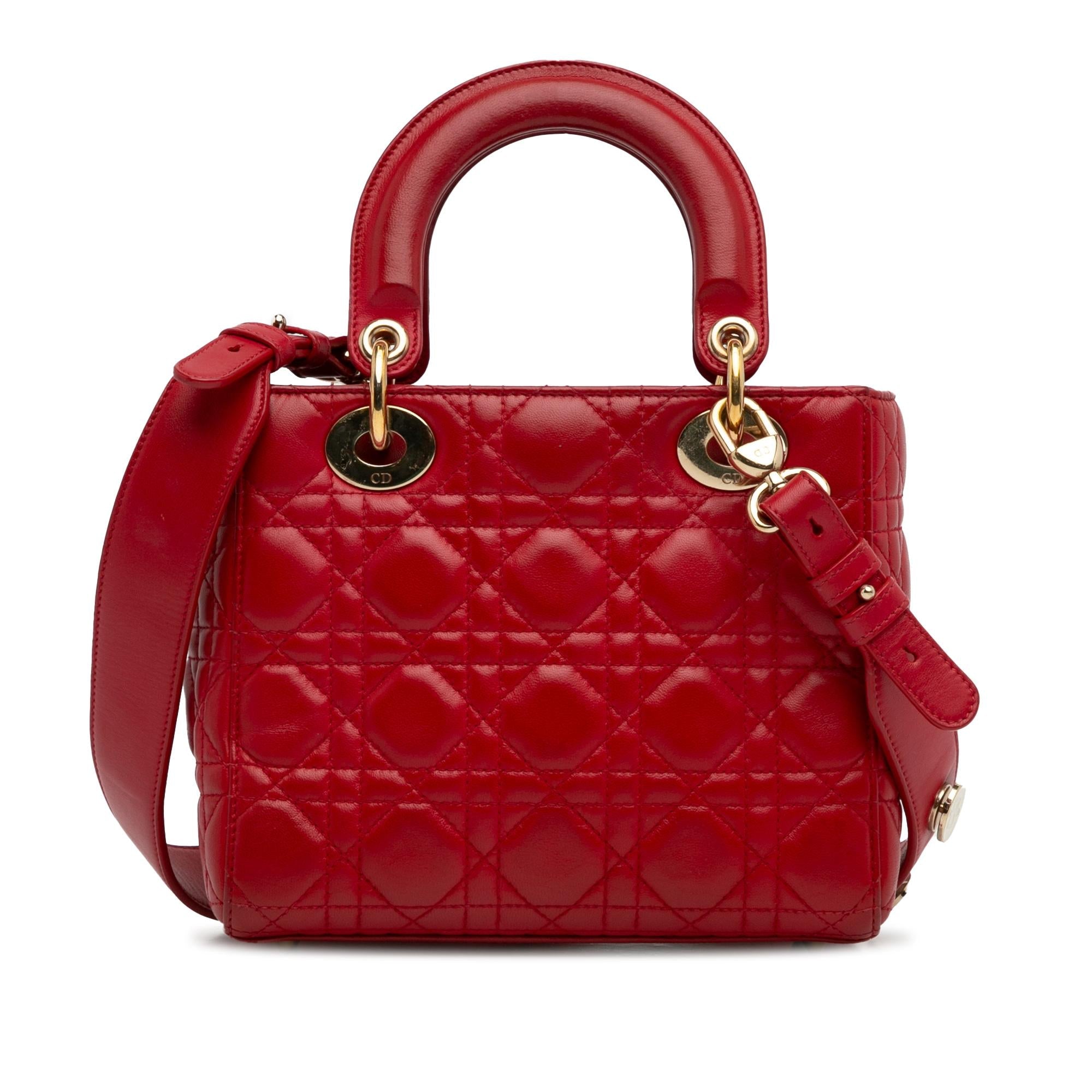 Dior Small Lambskin Cannage My ABCDior Lady Dior (SHG-J6Pz6W)