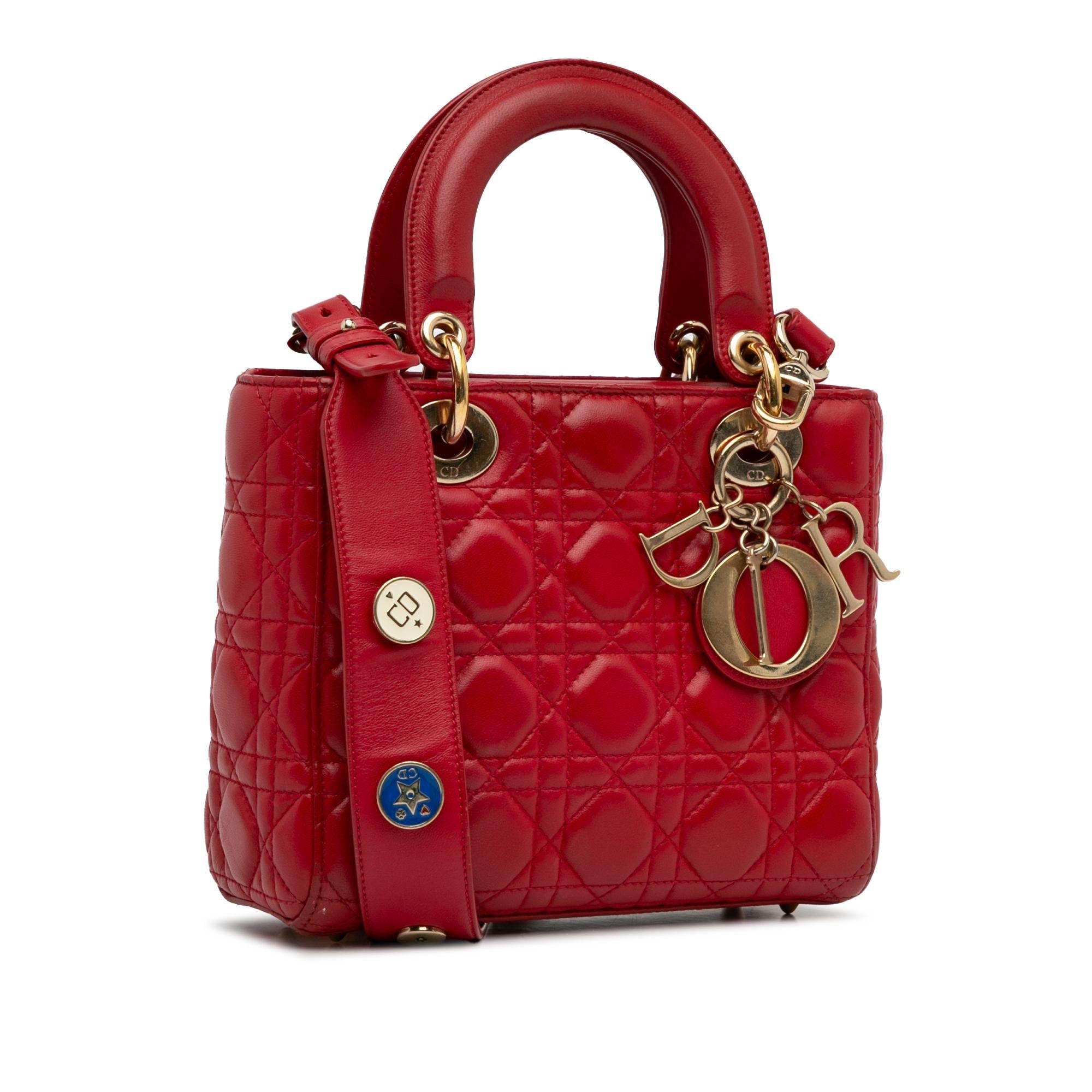 Dior Small Lambskin Cannage My ABCDior Lady Dior (SHG-J6Pz6W)