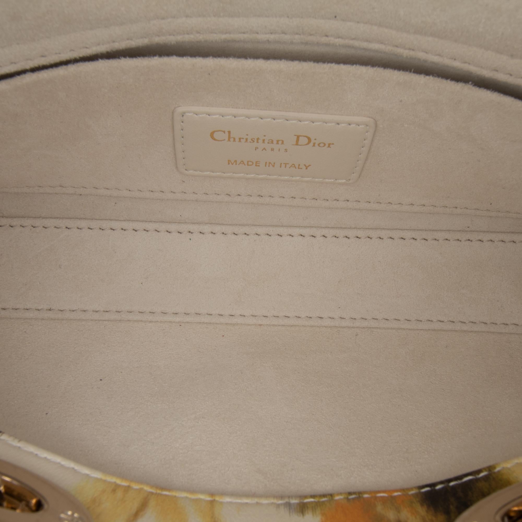 Dior Small Leather Floral Print Lady D Joy (SHG-RqRtXg)