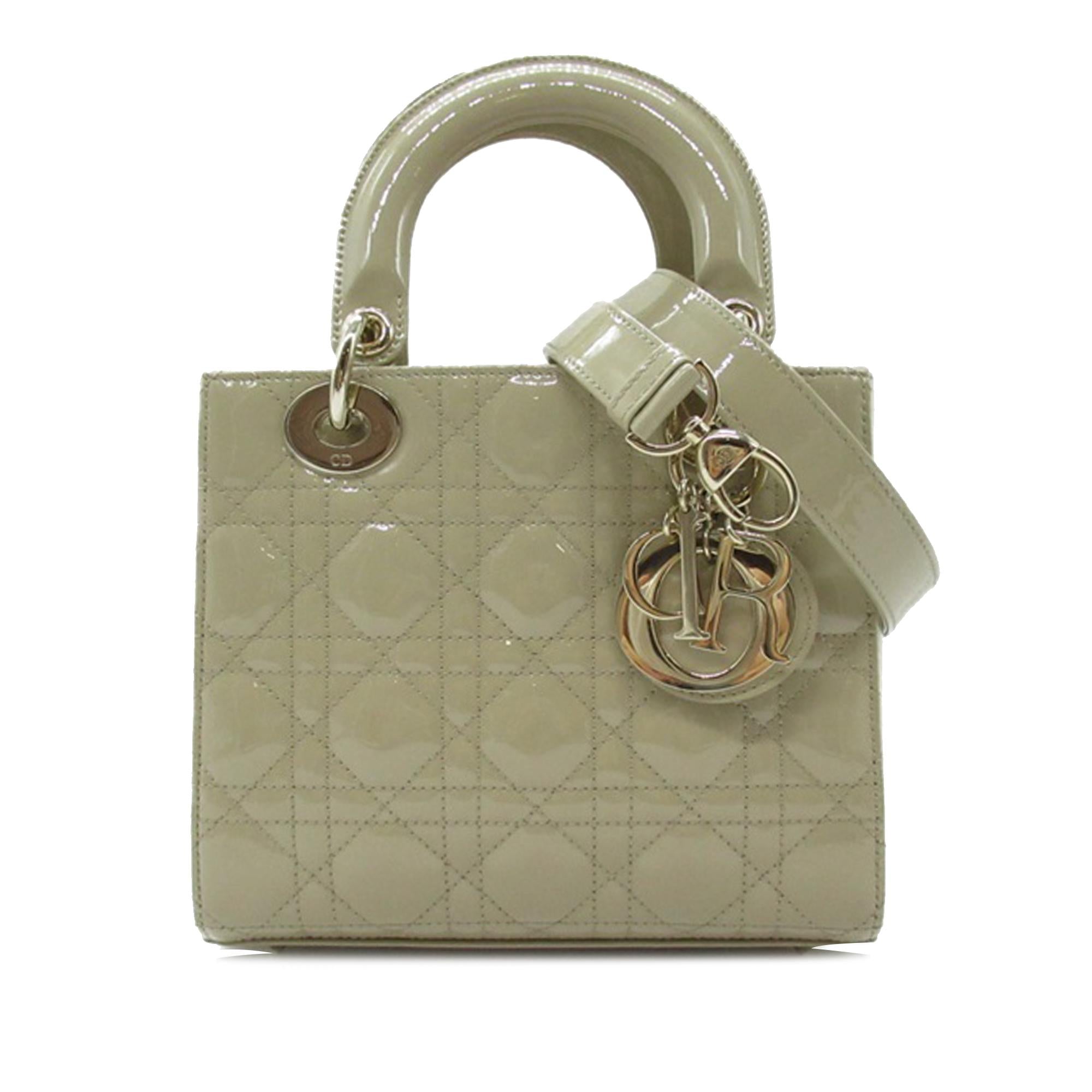 Dior Small Patent Cannage Lady Dior (SHG-1heHRx)
