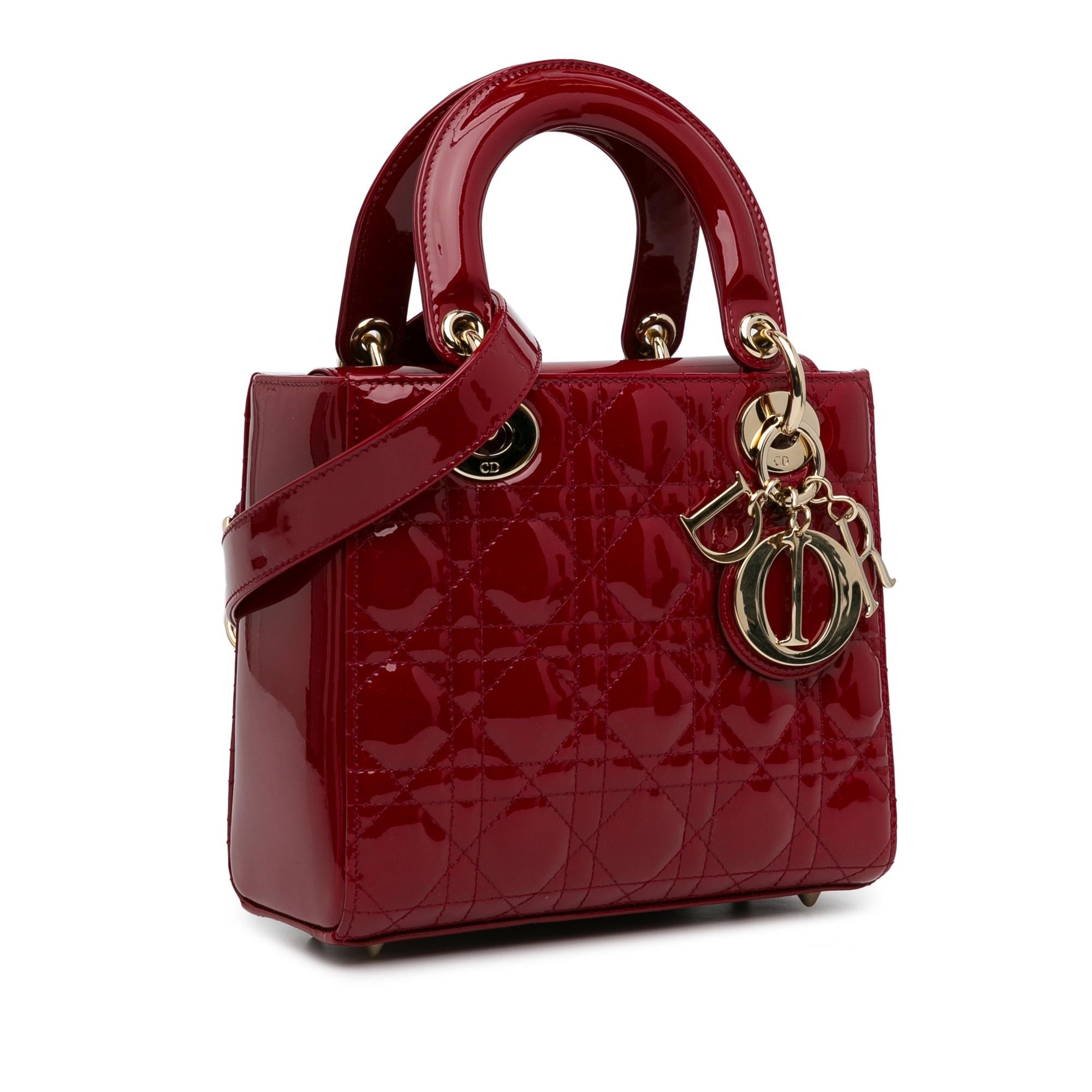 Dior Small Patent Cannage Lady Dior (SHG-PZW9FC)