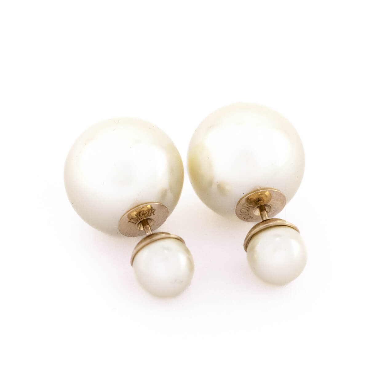Dior Faux Pearl Tribales Stud Earrings