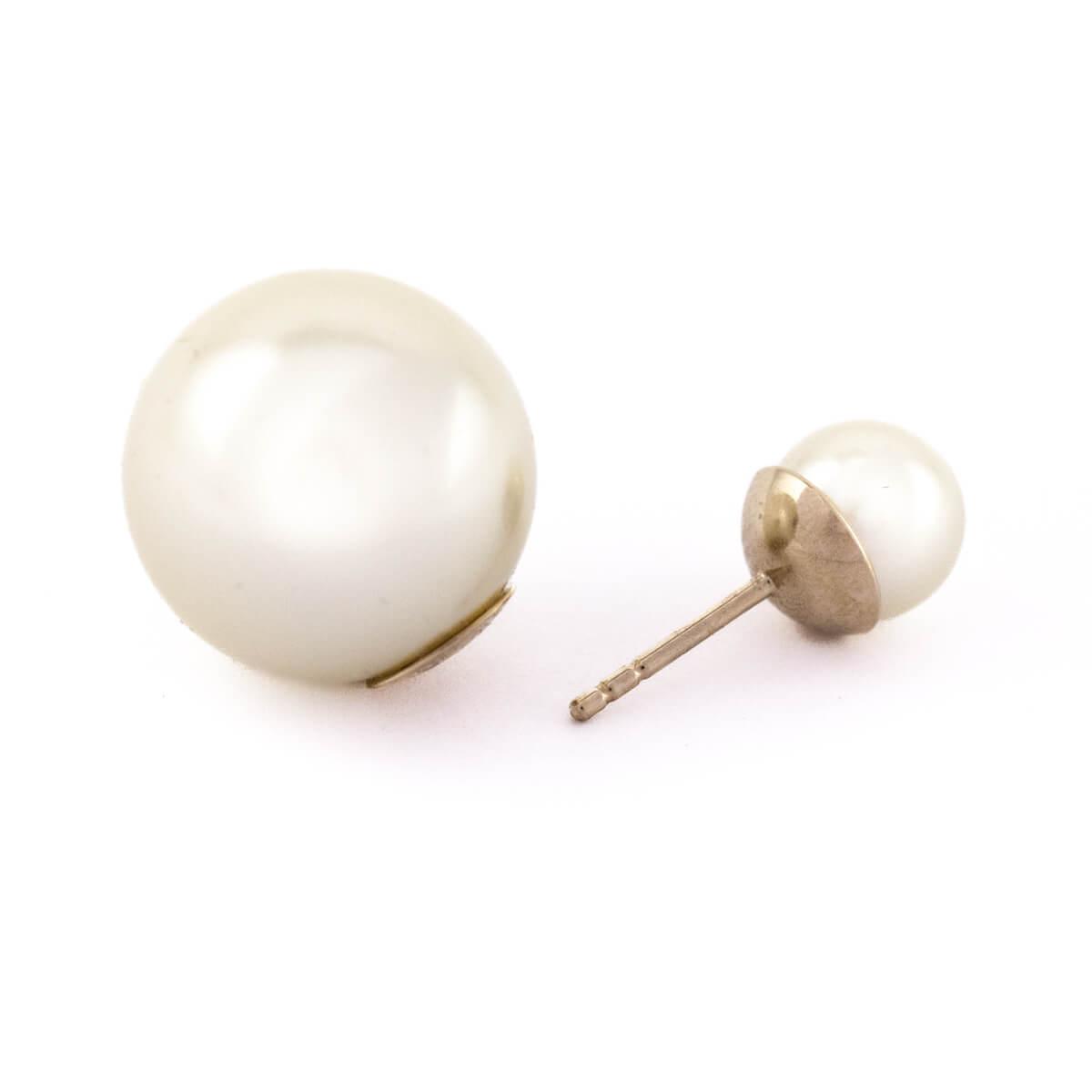Dior Faux Pearl Tribales Stud Earrings
