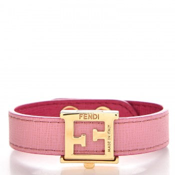 FENDI Vitello FF Crayons Reversible Bracelet