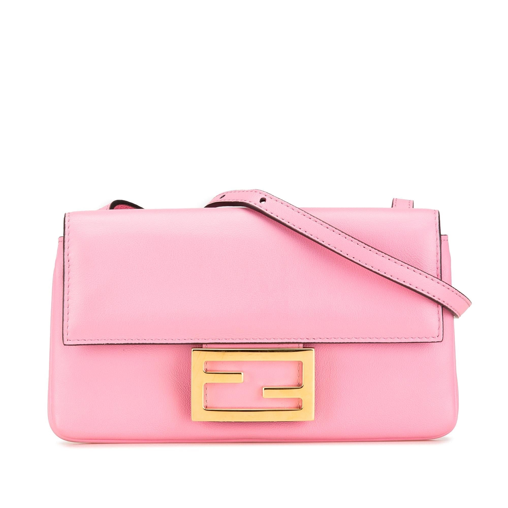 Fendi Leather Duo Baguette